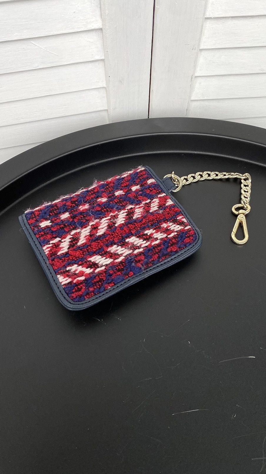 Tommy Hilfiger Tommy Hilfiger Chain Cardholder Knit Leather Mini Bag Size ONE SIZE - 4 Thumbnail