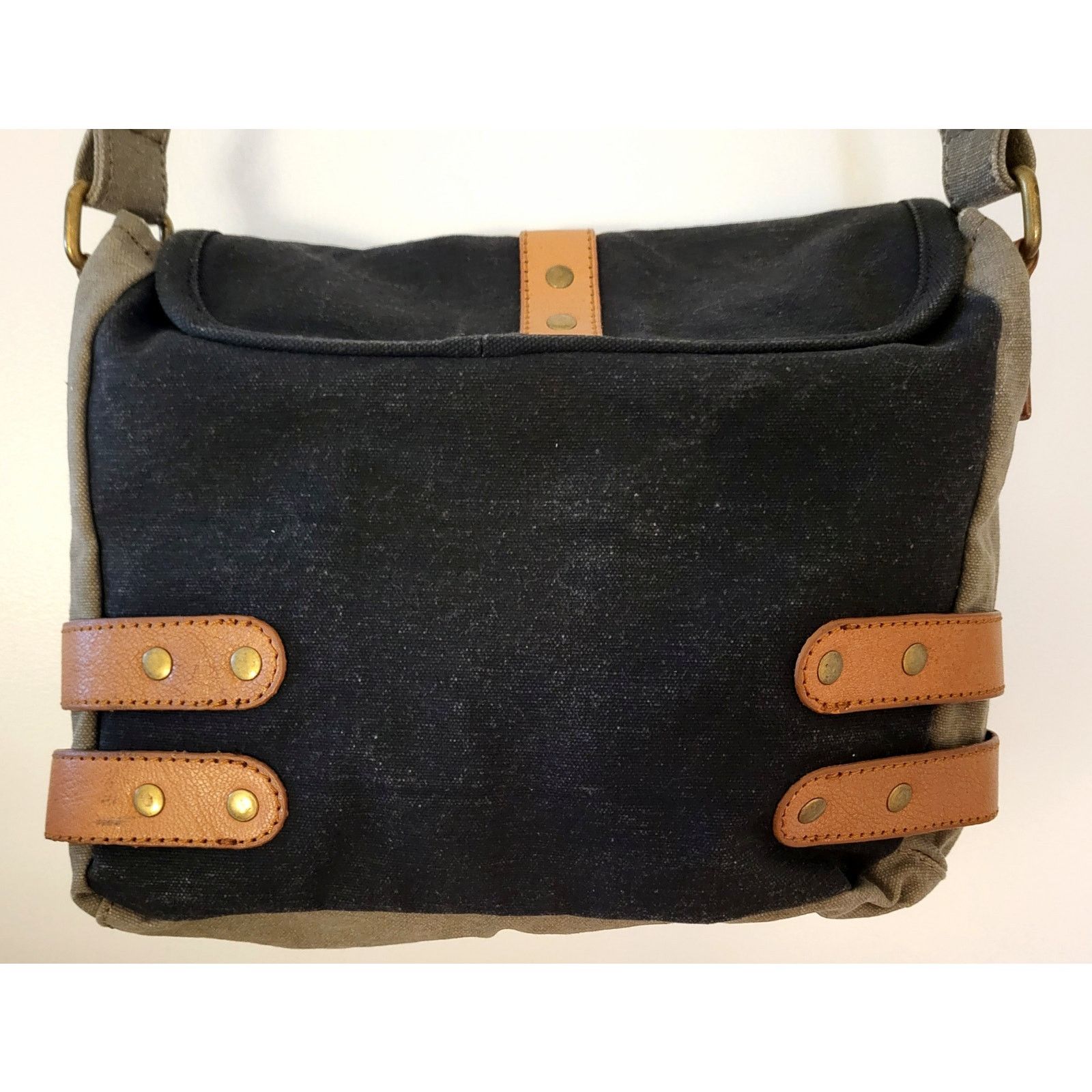 Other Mona B Crossbody Bag Canvas Leather Messenger Bike Bag Size ONE SIZE - 9 Thumbnail