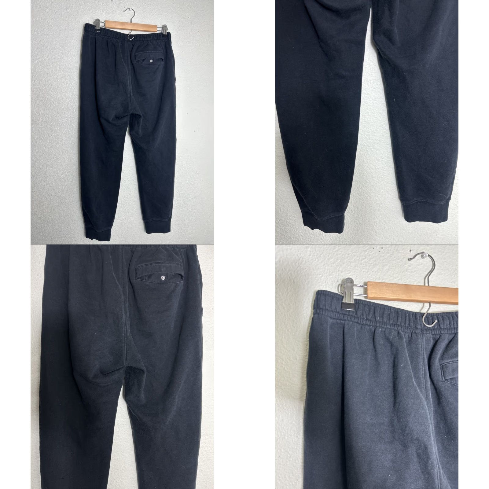 Nike Nike Pants Mens Medium Black Club Fleece Joggers Sweatpants Workout 30x28 Size US 31 - 8 Thumbnail