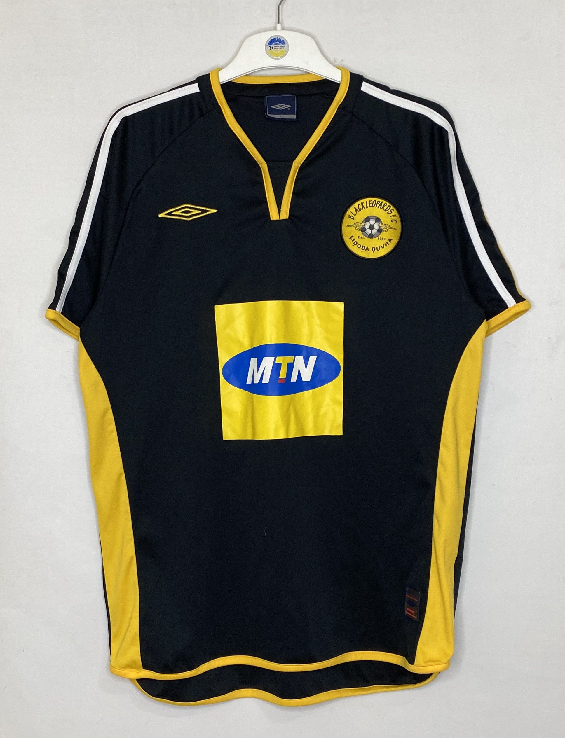 Umbro BLACK LEOPARDS FC AWAY FOOTBALL SHIRT SOCCER JERSEY Size US L / EU 52-54 / 3 - 1 Thumbnail