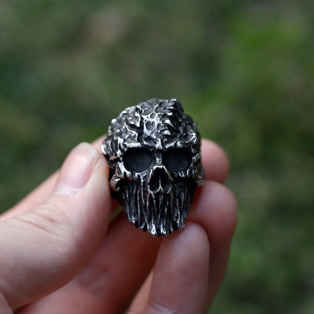 Jewelry Devil Skull Ring Streetwear Jewelry Fashion Gift Size ONE SIZE - 5 Thumbnail