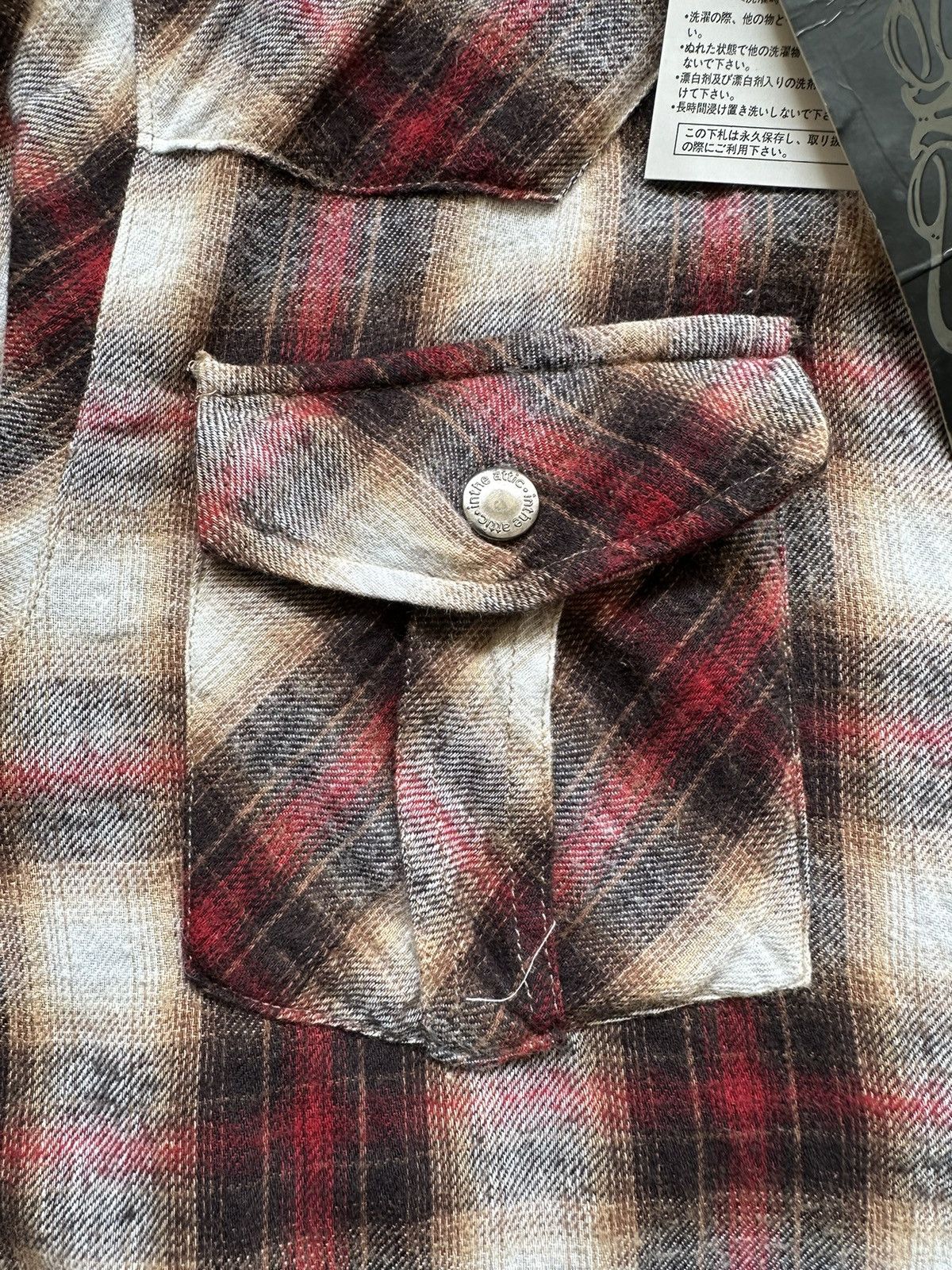 In The Attic 00's In The Attic shadow plaid shirt Size US M / EU 48-50 / 2 - 7 Thumbnail