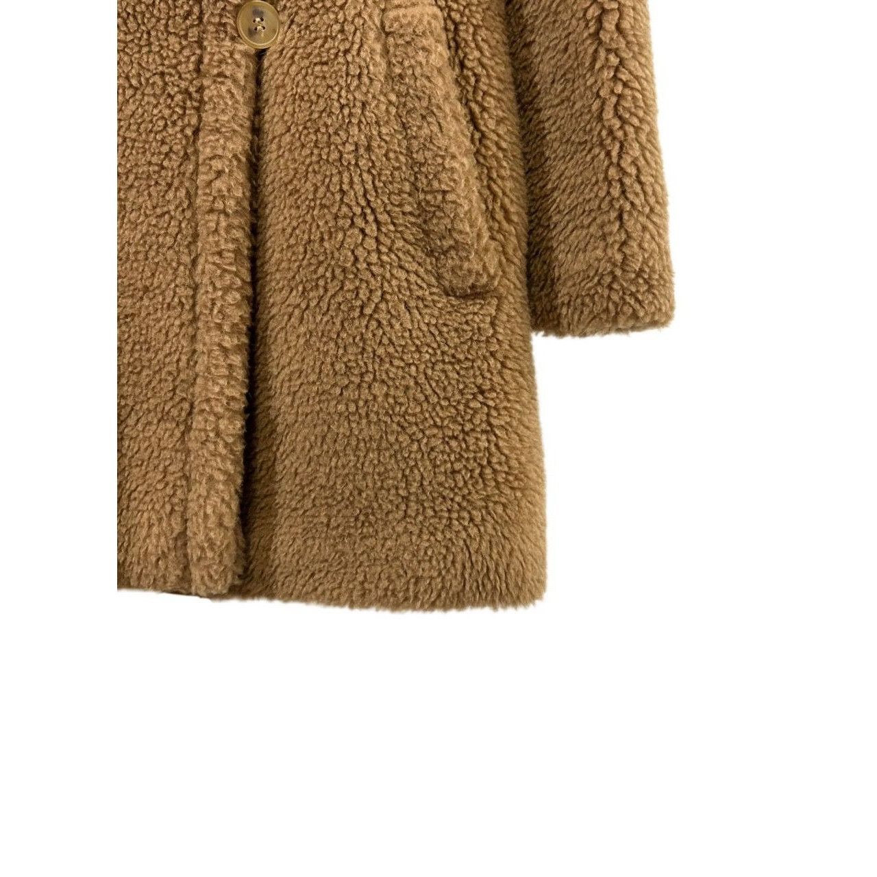 Max Mara Max Mara Womens Camel Teddy Coat Size 6 Wool & Silk Blend Size M / US 6-8 / IT 42-44 - 5 Thumbnail