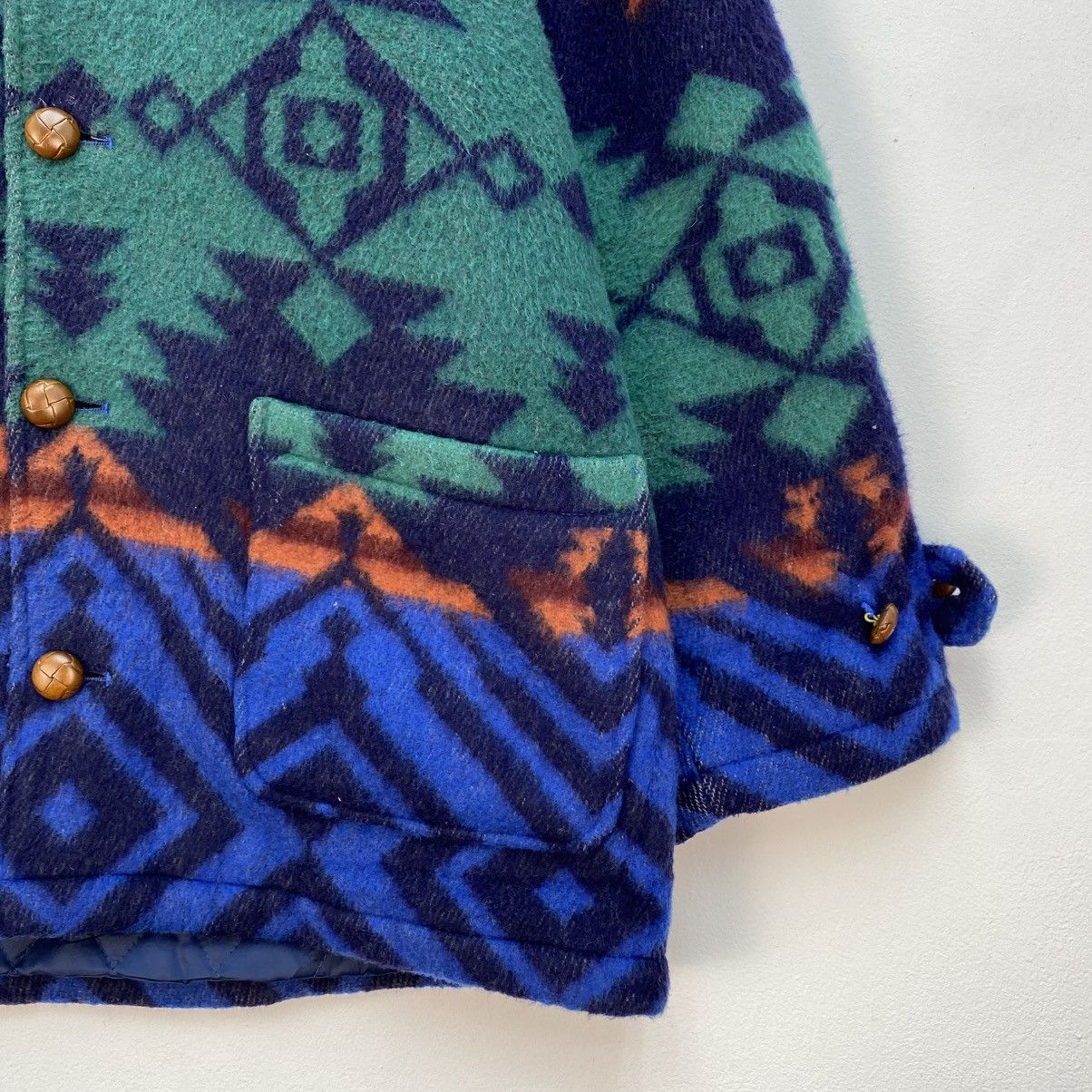 Pendleton 💥Vintage Sabu Roku Navajo-style Aztec hoodie wool jacket Size US M / EU 48-50 / 2 - 6 Thumbnail