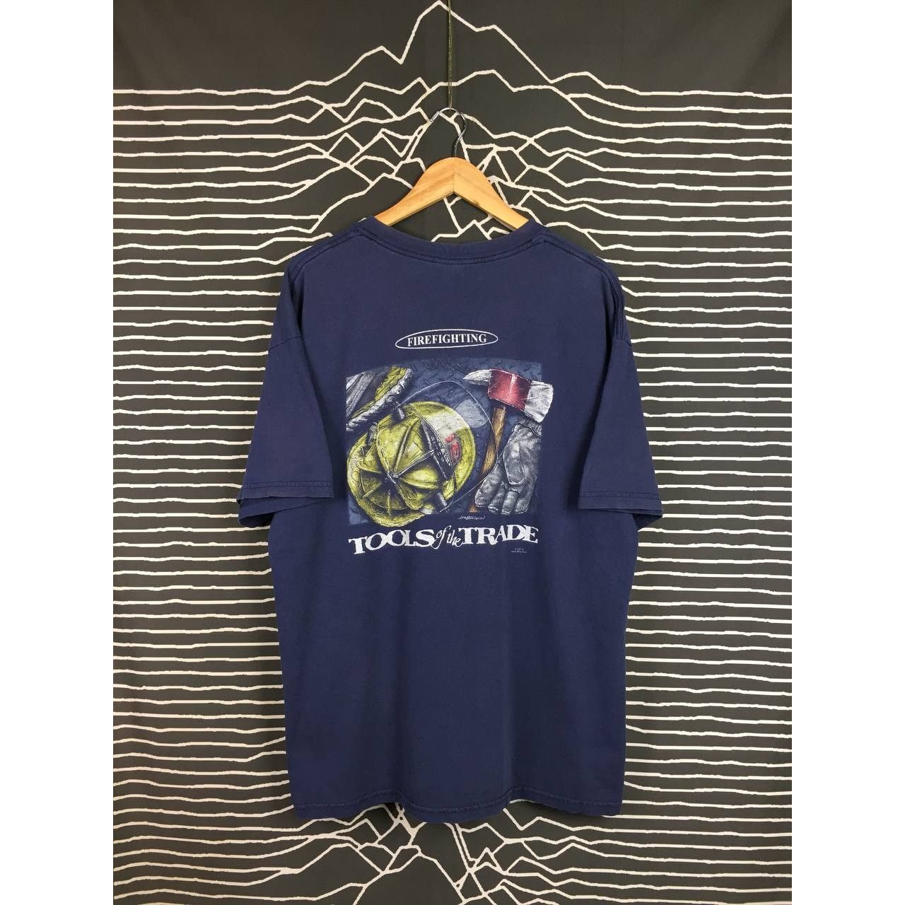 Gildan × Vintage Vtg Y2K Firefighting Tools Of The Trade Firefighter Tee Size US XL / EU 56 / 4 - 2 Thumbnail