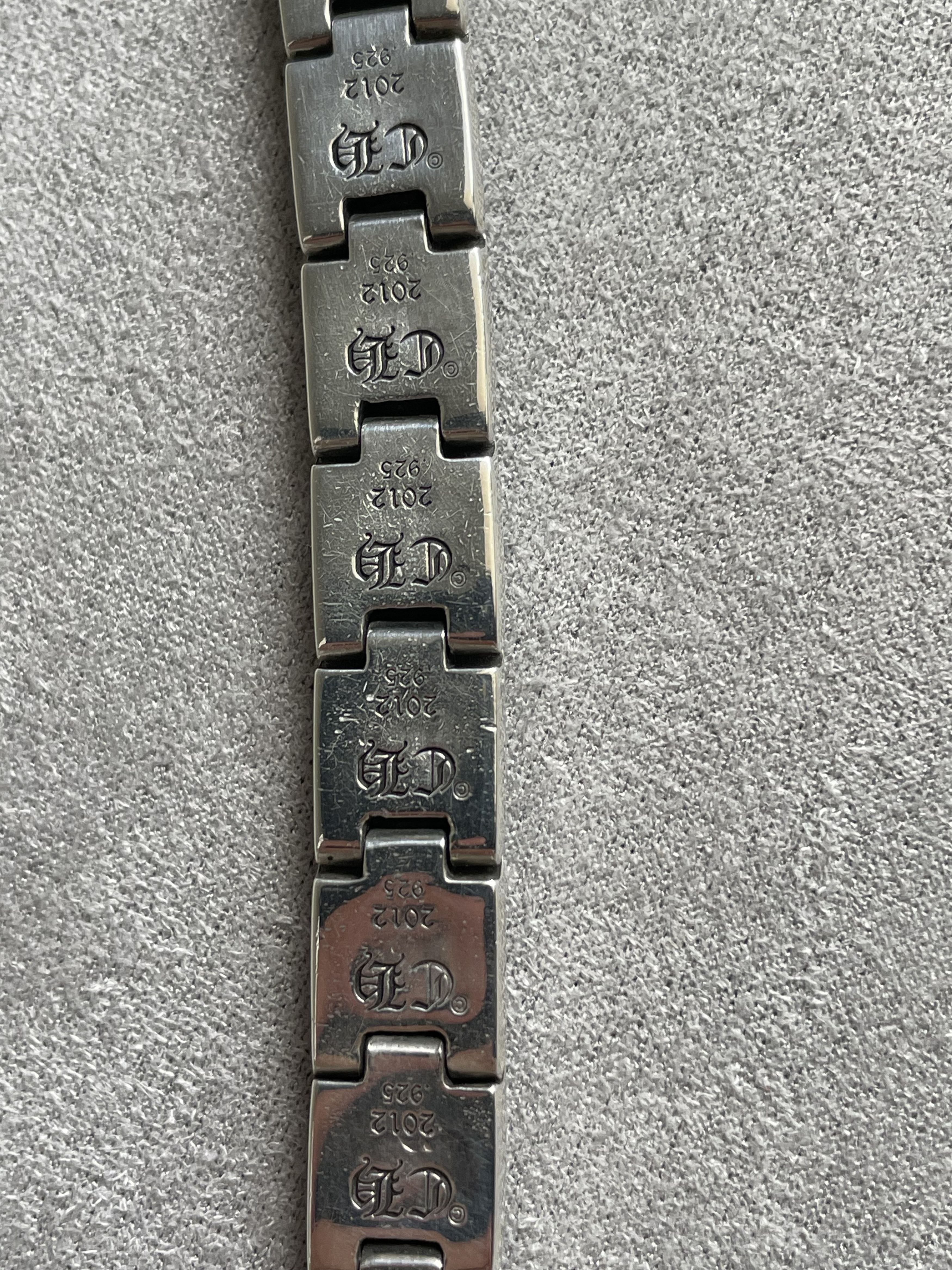 Chrome Hearts Chrome Hearts Silver Diamonds Pyramid Hinged Plus Bracelet Size ONE SIZE - 16 Thumbnail