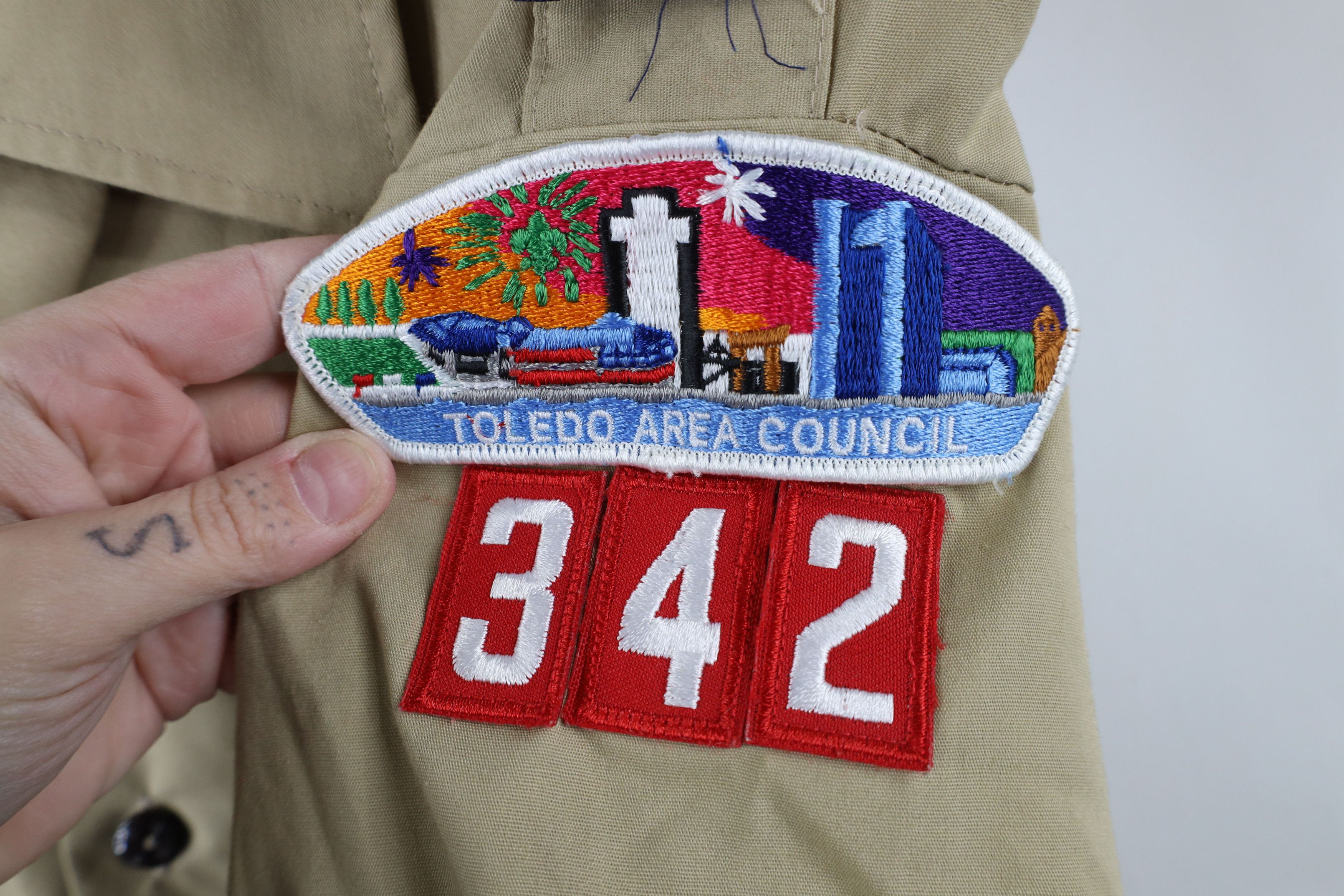 Vintage Vintage 70s Boy Scouts of America 342 Uniform Shirt USA Size US L / EU 52-54 / 3 - 7 Thumbnail