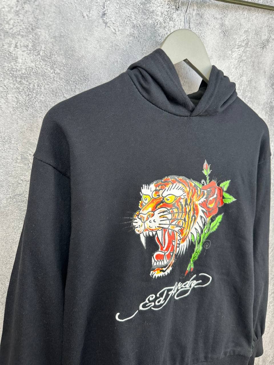 Ed Hardy Ed Hardy Hoodie Tiger Rose Print Picture Sweatshirt Fleece Size M / US 6-8 / IT 42-44 - 3 Thumbnail