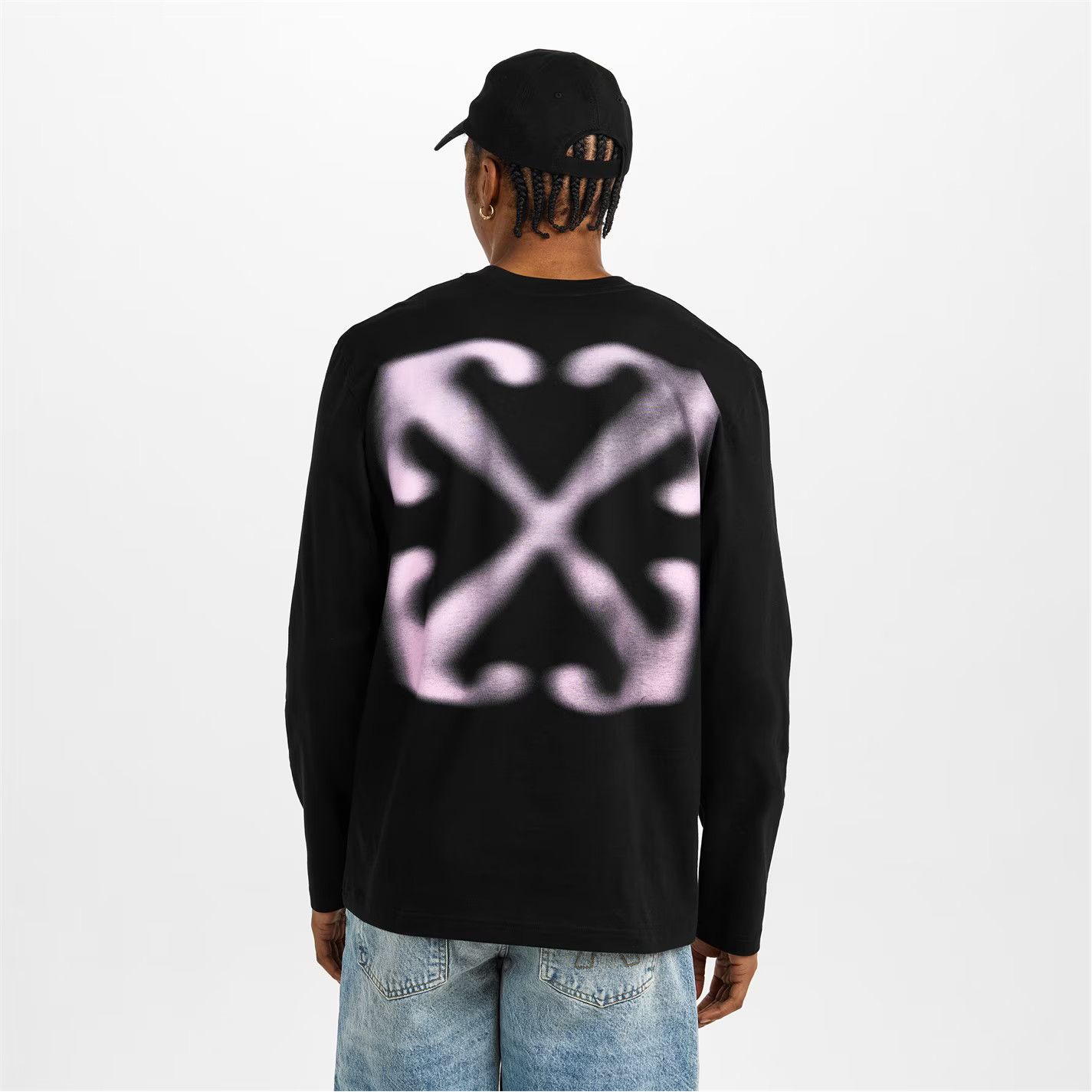 Off-White o1g2r1mq0226 Arrow Skate Long Sleeve T-Shirt In Black Size US XS / EU 42 / 0 - 4 Thumbnail