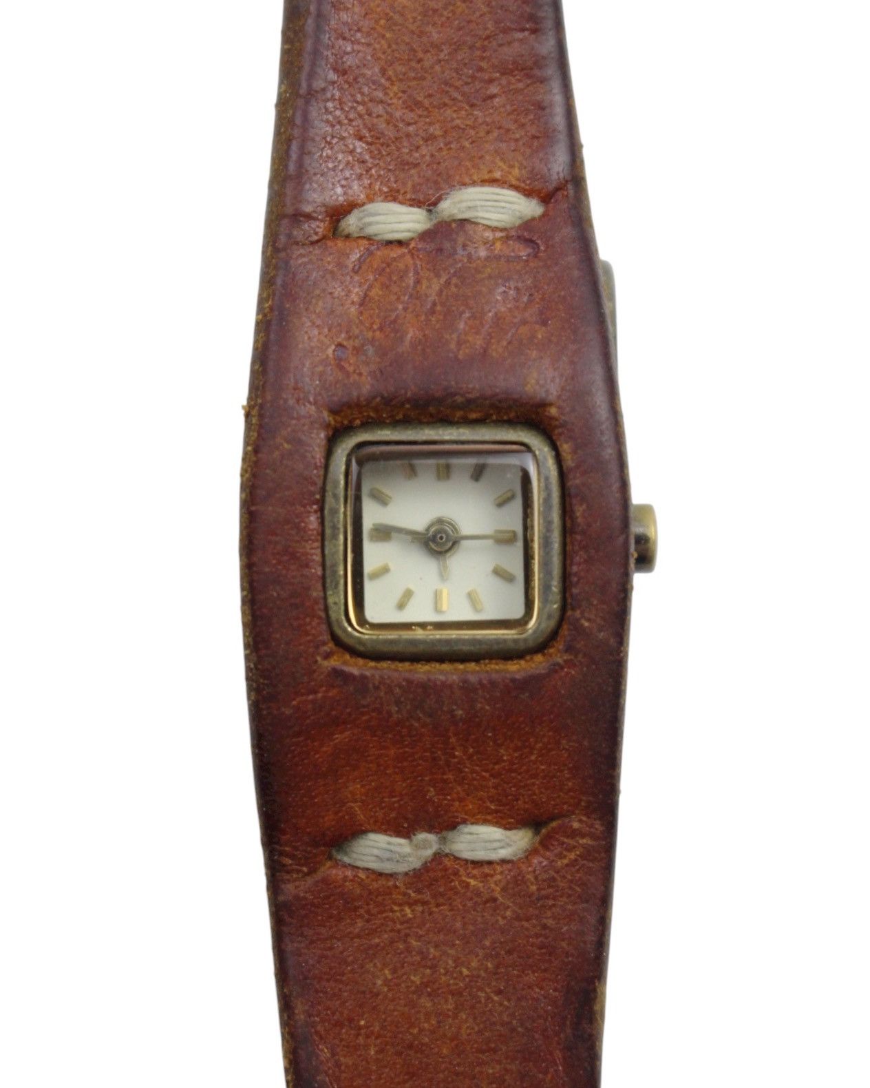 Japanese Brand 2000S FUUCA (フウカ) BRANCH HANDCRAFTED LEATHER QUARTZ WATCH Size ONE SIZE - 1 Thumbnail