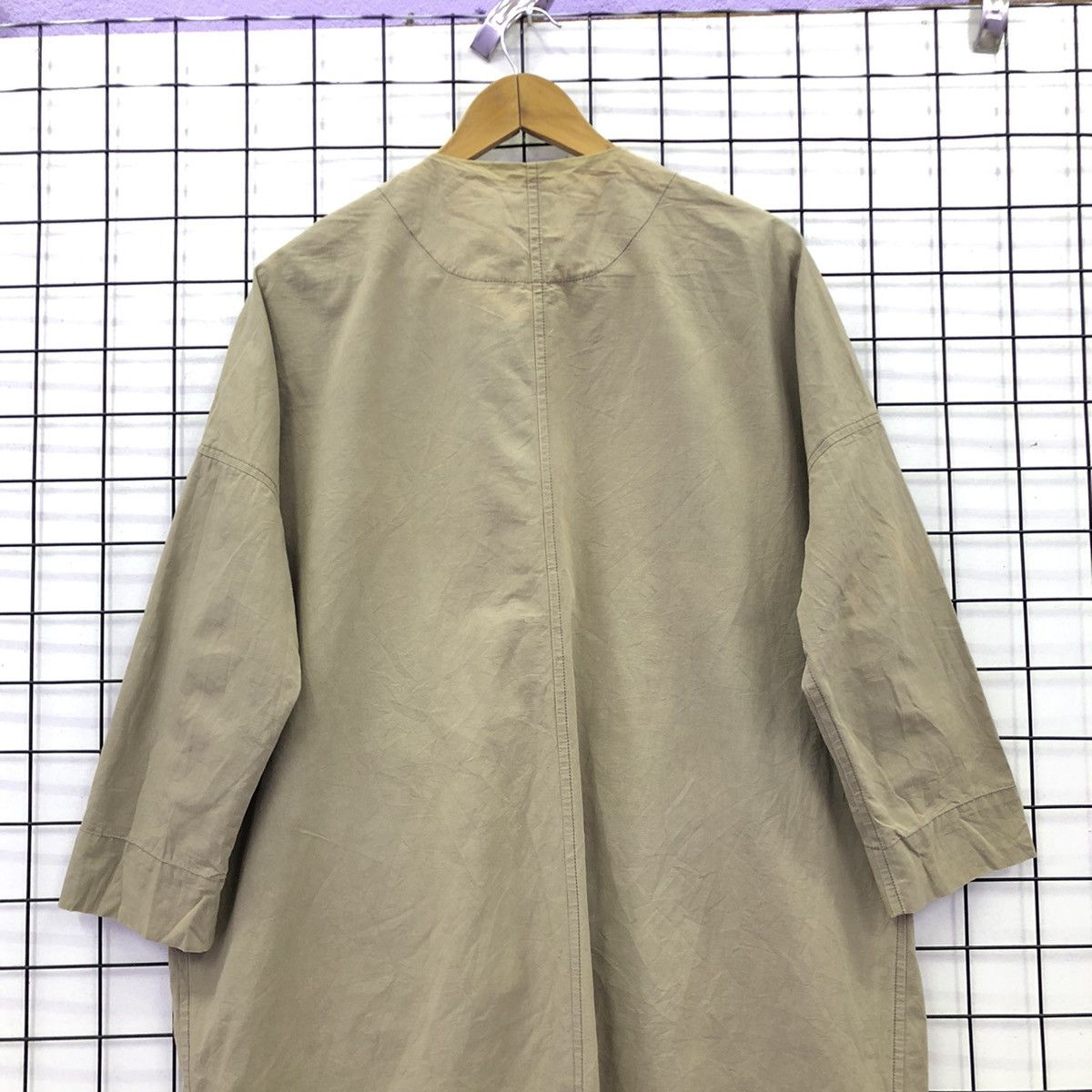 Japanese Brand Pual Ce Cin Nippon Made Outerwear Non Collar Long Coat Size US L / EU 52-54 / 3 - 17 Thumbnail