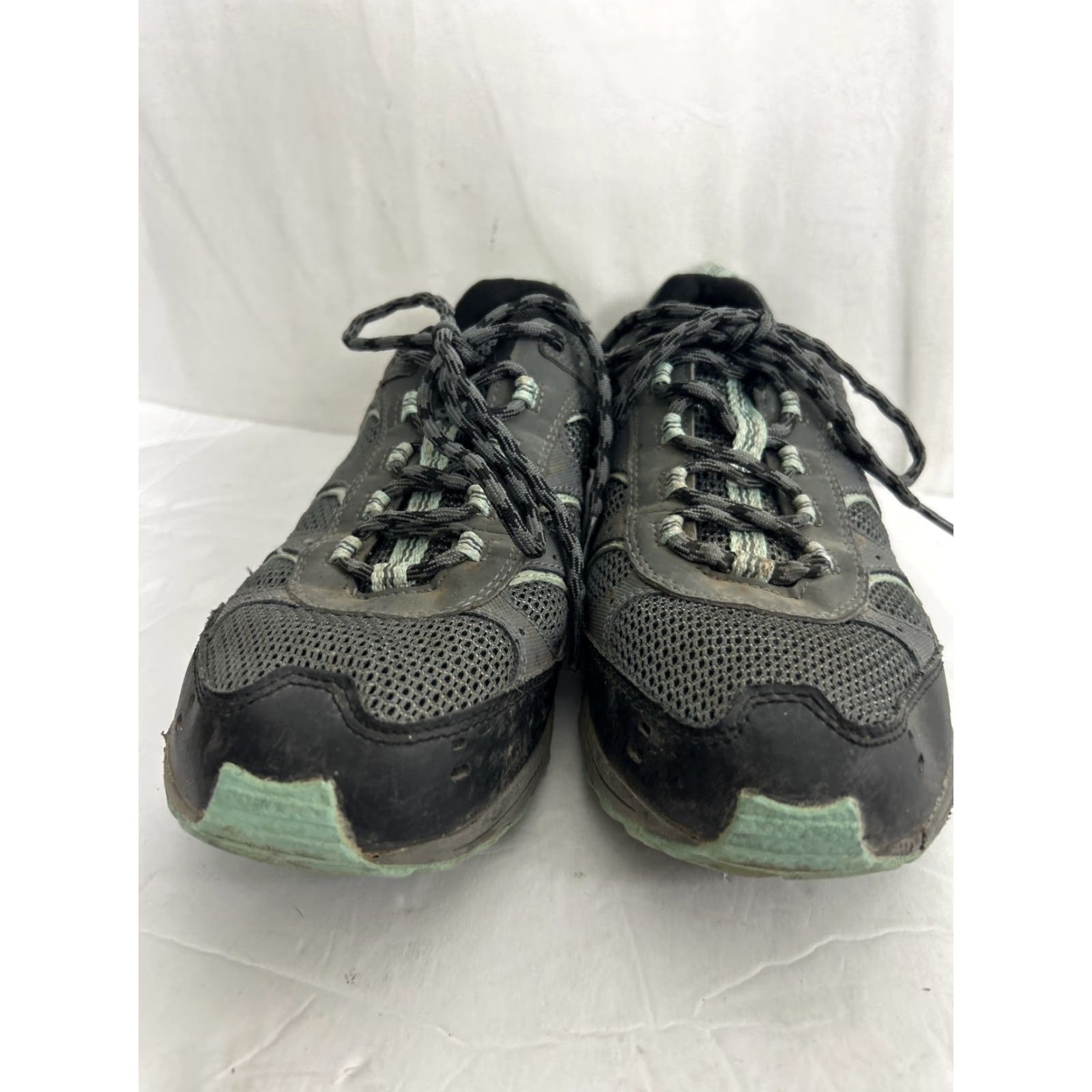 Merrell Merrell Sneaker Women Castle Rock/Lagoon Gray Teal Lace Up Mid Top Hiking Outdoor Shoe 9 US 40 EU Mens? Size US 9 / IT 39 - 6 Thumbnail