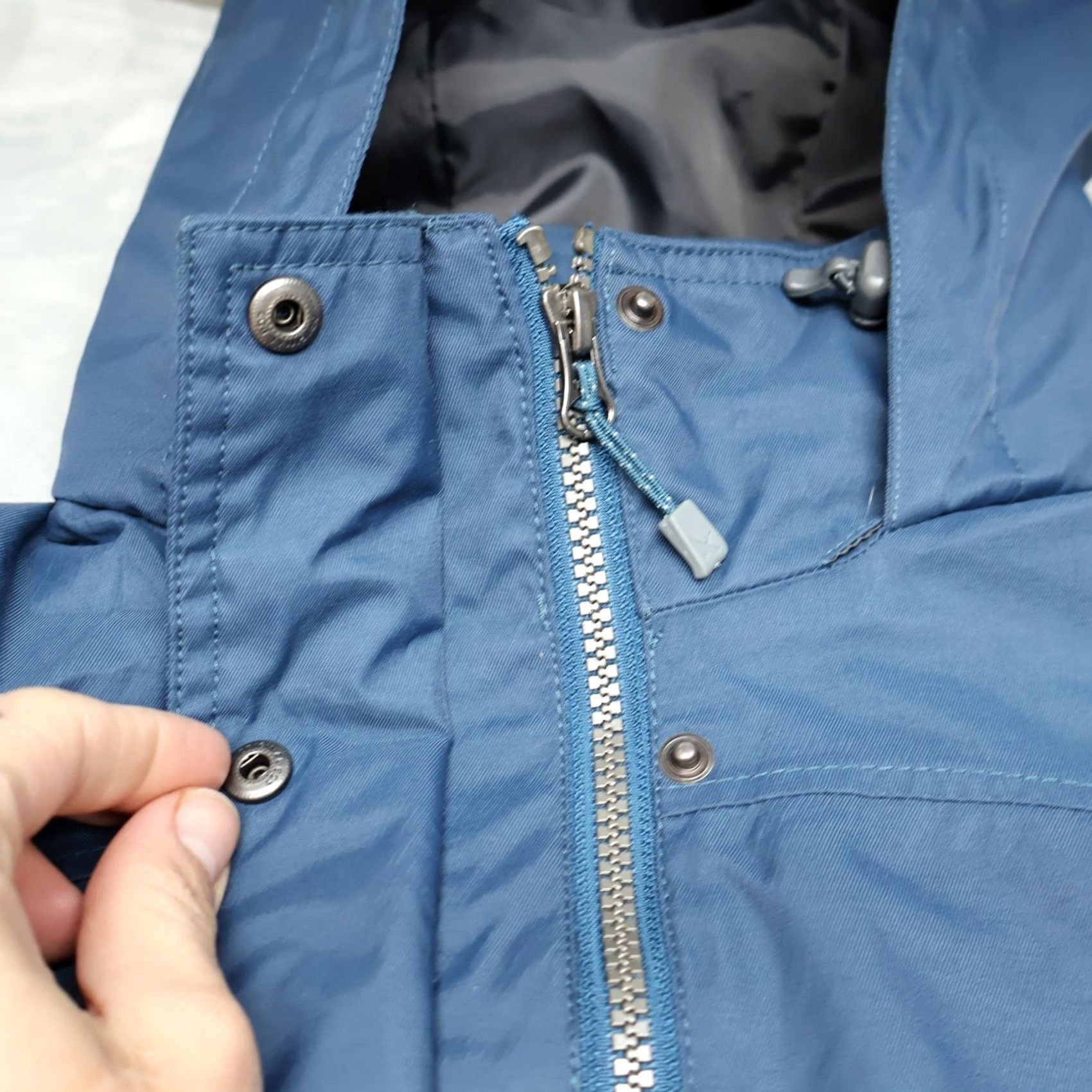 Eddie Bauer Eddie Bauer Rain Jacket Women M Blue Full Zip Wind Water Resistant Outer Shell Nylon Parka Outdoor Casual Travel Size M / US 6-8 / IT 42-44 - 4 Thumbnail
