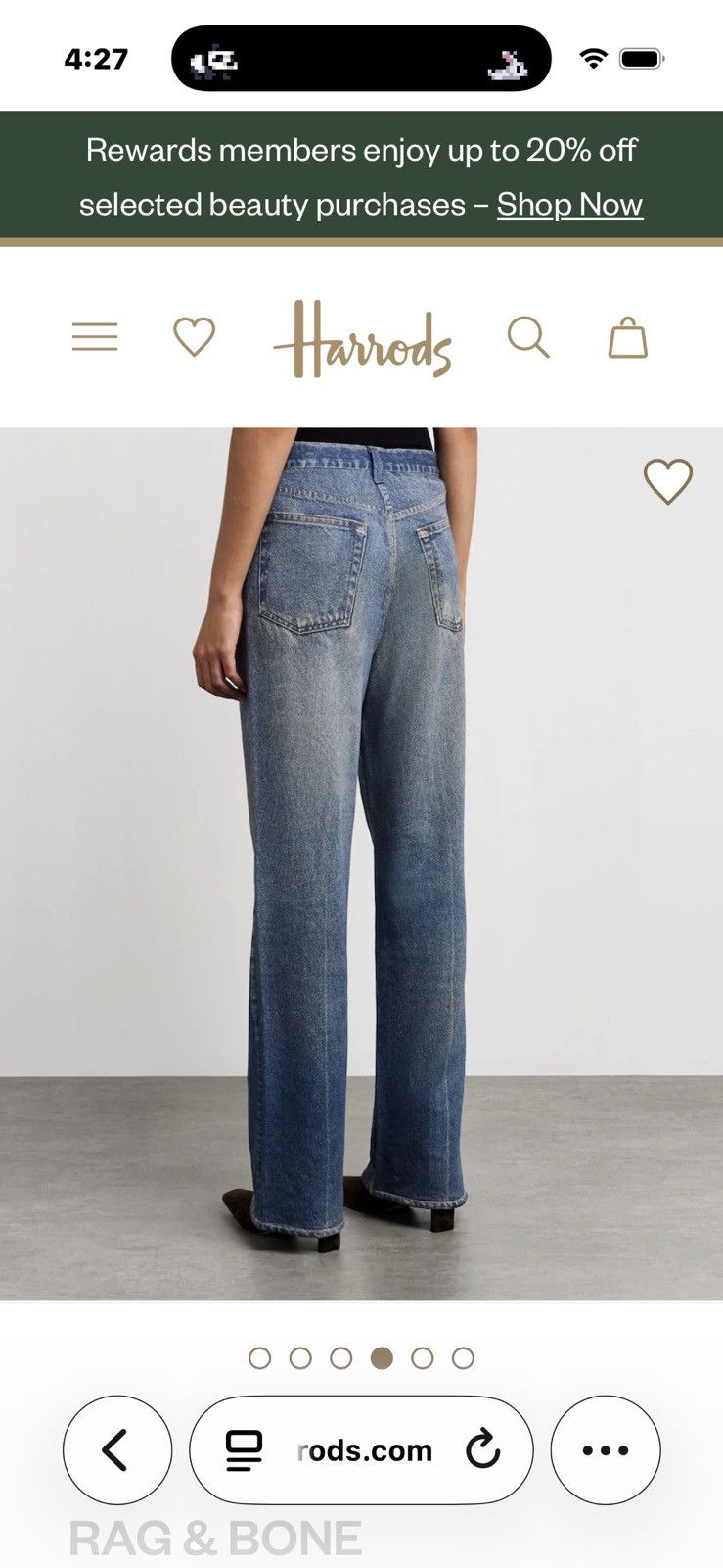 Rag & Bone Rag & Bone Miramar sweatpants jeans Ryder Size 24" / US 00 / IT 34 - 2 Thumbnail