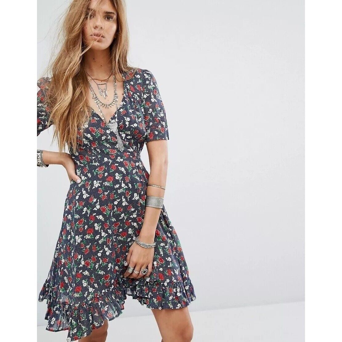 Ralph Lauren Denim & Supply Ralph Lauren Floral Wrap Dress Womens Size M Size M / US 6-8 / IT 42-44 - 14 Thumbnail