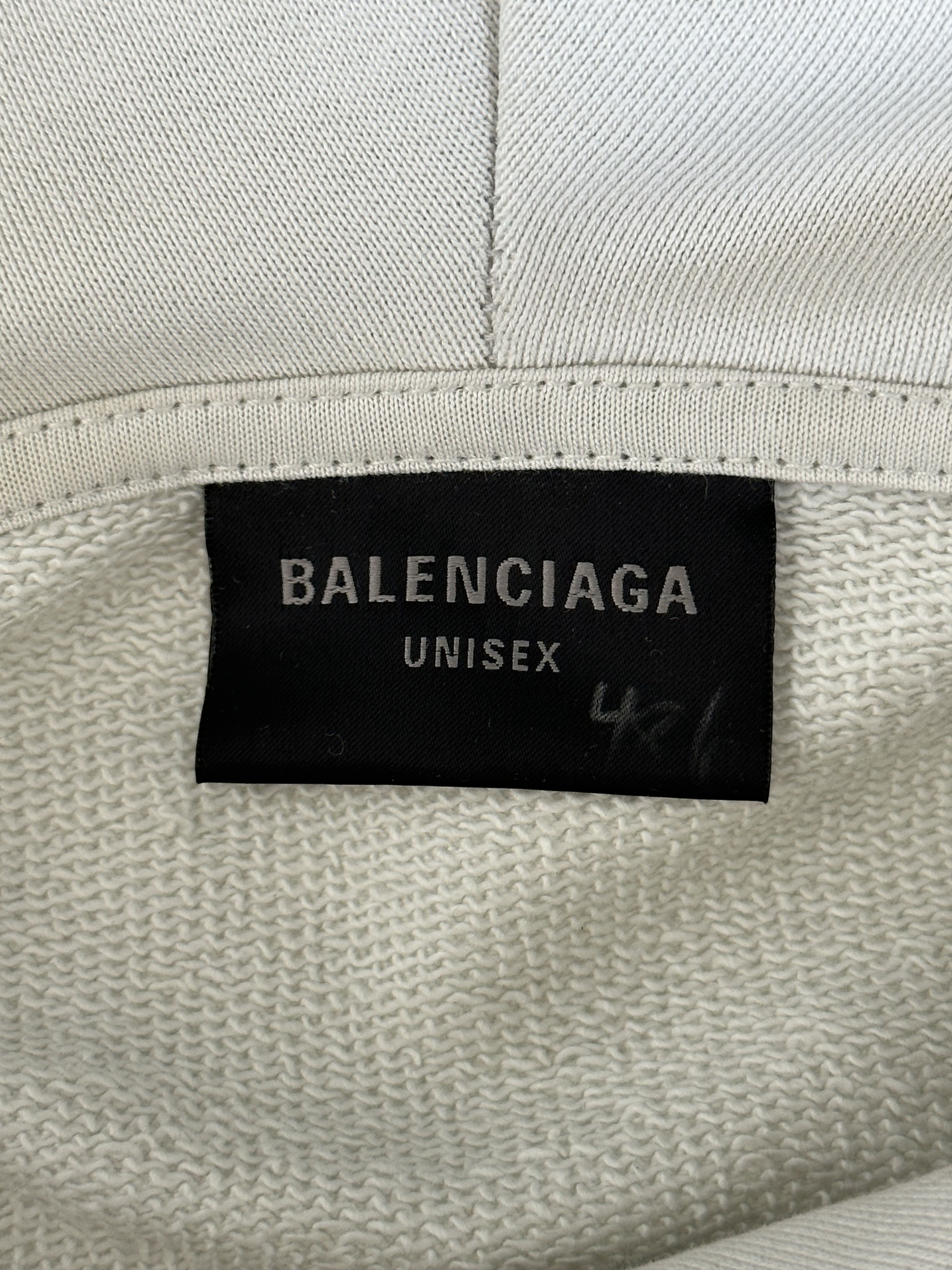 Balenciaga Balenciaga Grey Gaffer Tape Campaign Logo Hoodie Size US XXL / EU 58 / 5 - 4 Thumbnail