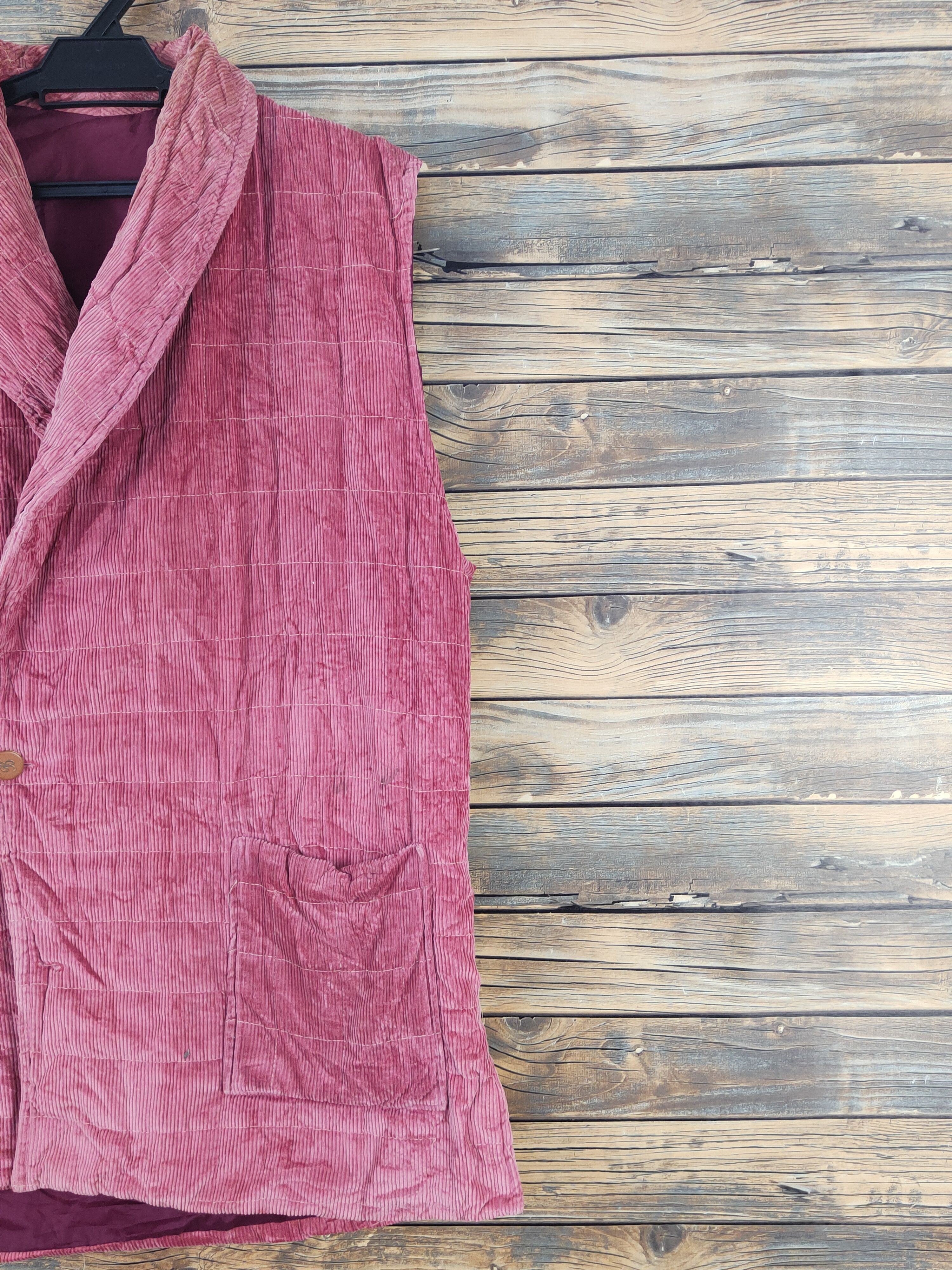 Japanese Brand × Vintage Avant Garde Vintage Japanese Brand Dark Pink Vests Size US L / EU 52-54 / 3 - 6 Thumbnail