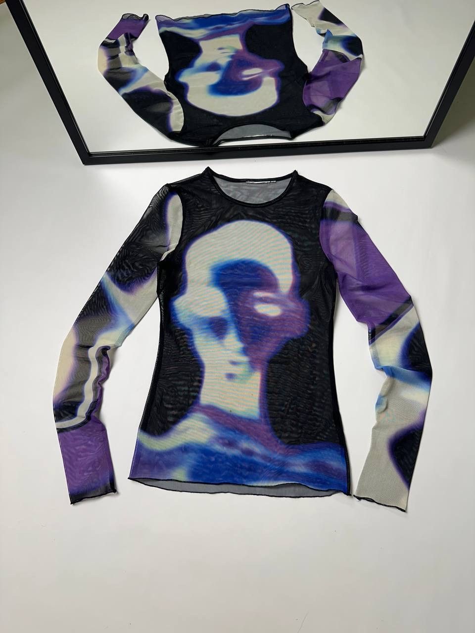 20471120 🔥Crazy Energy Mesh Top Rave Y2K Size M / US 6-8 / IT 42-44 - 1 Thumbnail