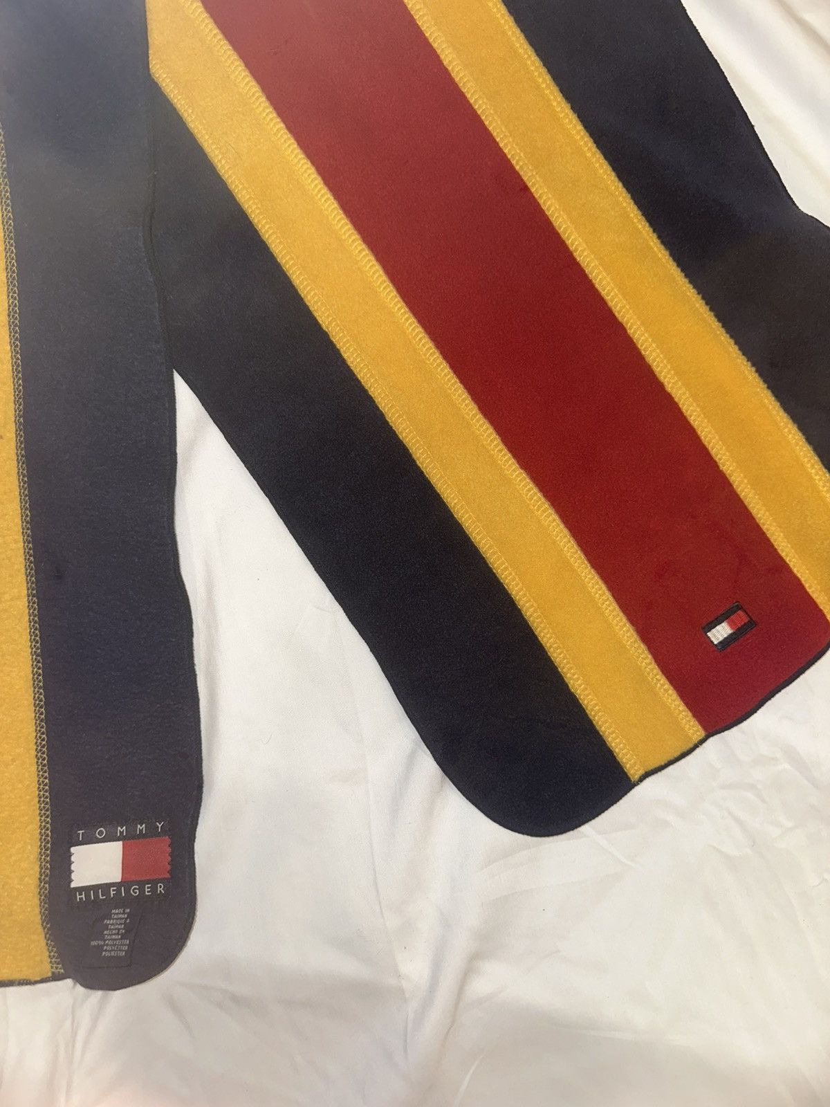 Tommy Hilfiger TOMMY HILFIGER Color block Yellow/red/blue Scarf One Size Size ONE SIZE - 2 Thumbnail