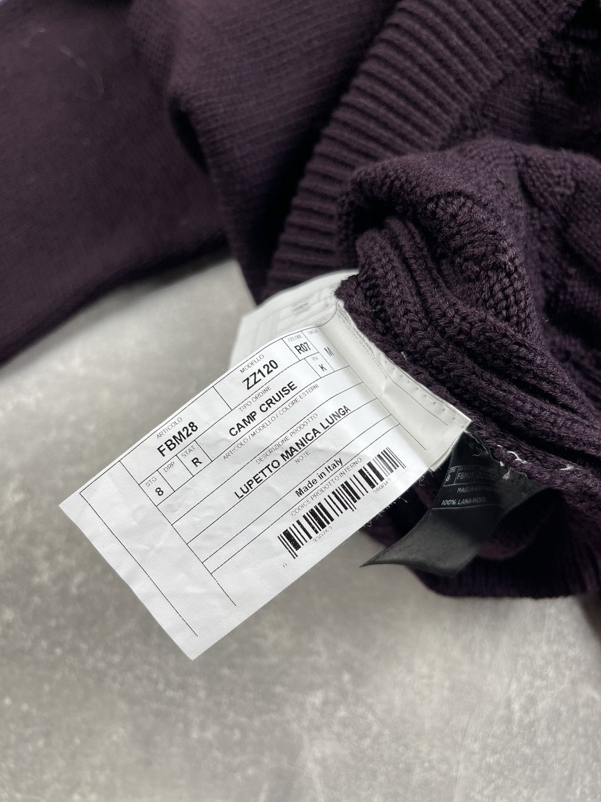 Z Zegna Z Zegna Wool High Neck Knited Burgundy Sweater Made in IT Size US M / EU 48-50 / 2 - 12 Thumbnail