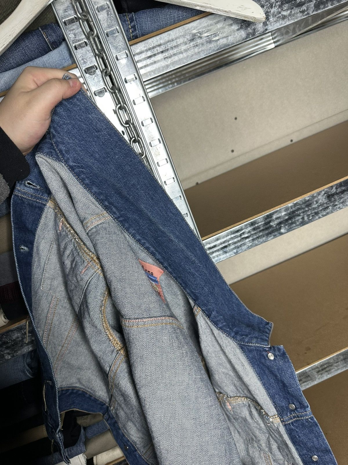 Acne Studios Acne Studios Blå Konst Denim Jacket Classic Trucker Jacket Size XS / US 0-2 / IT 36-38 - 7 Thumbnail