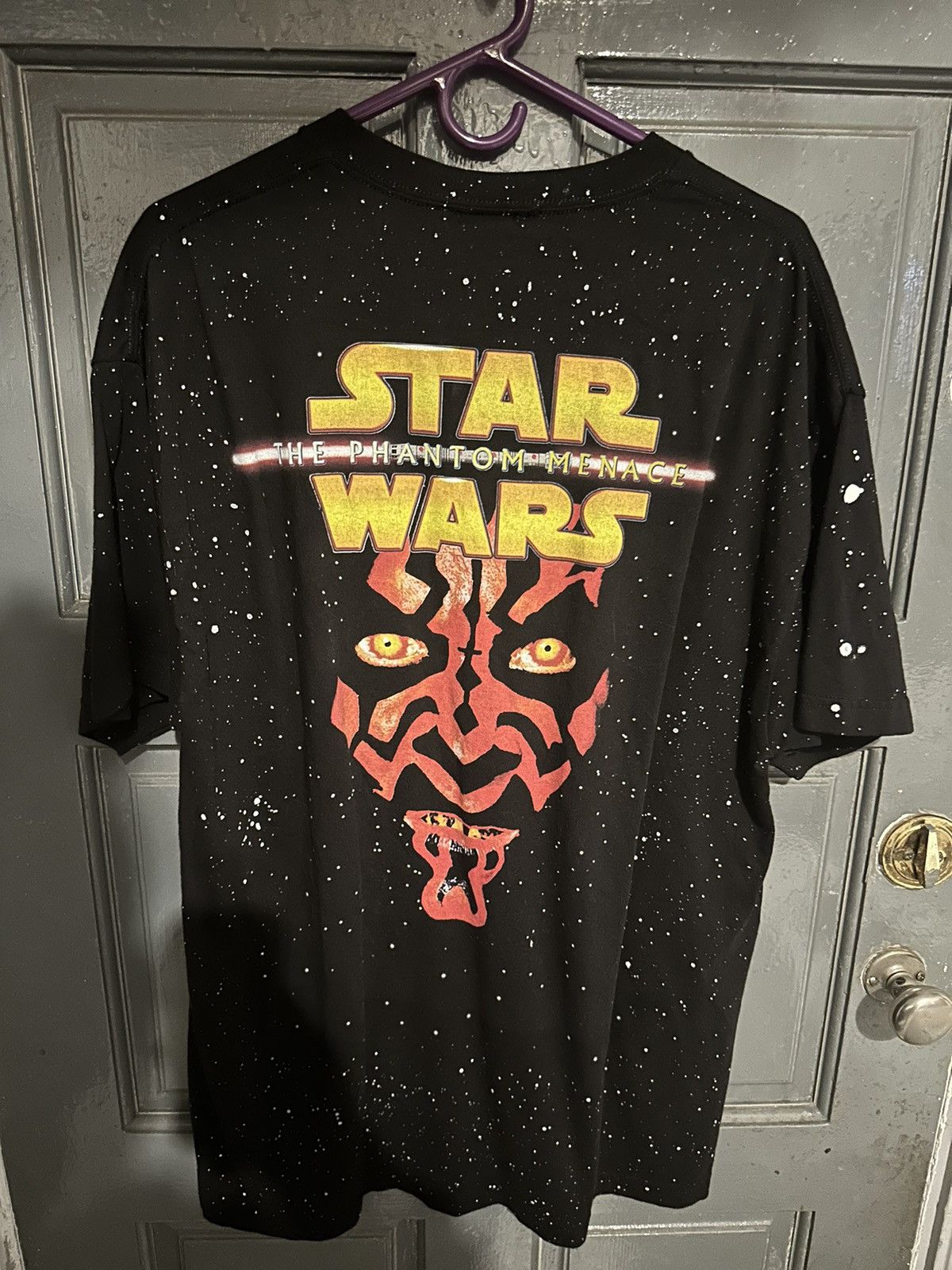 image of Movie x Star Wars Dbruze Star Wars Phantom Menace in Black, Men's (Size XL)