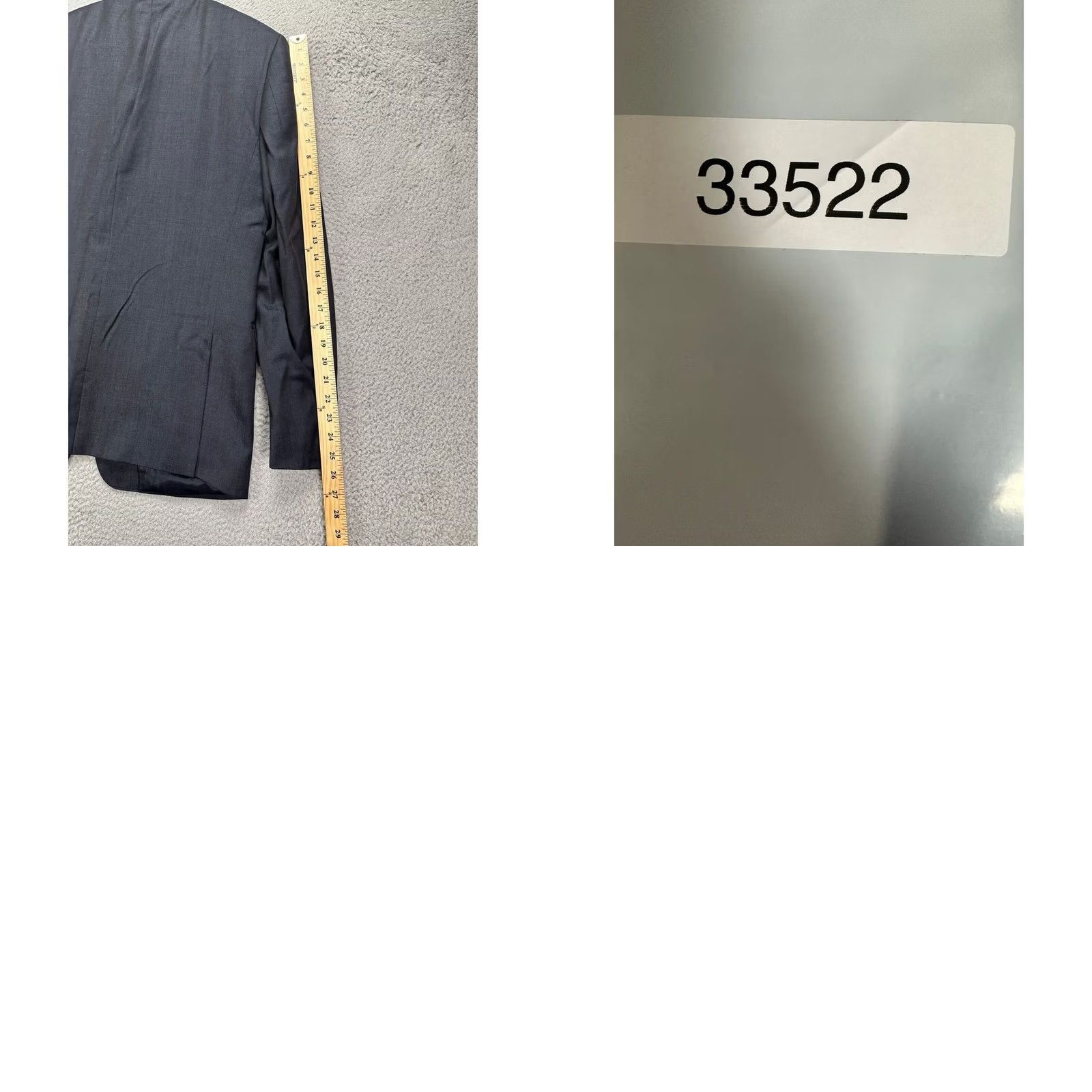 Calvin Klein Calvin Klein Sport Coat Blazer Adult 40R Dark Grey 100% Wool Tuxedo Suit Mens Size 40R - 9 Thumbnail