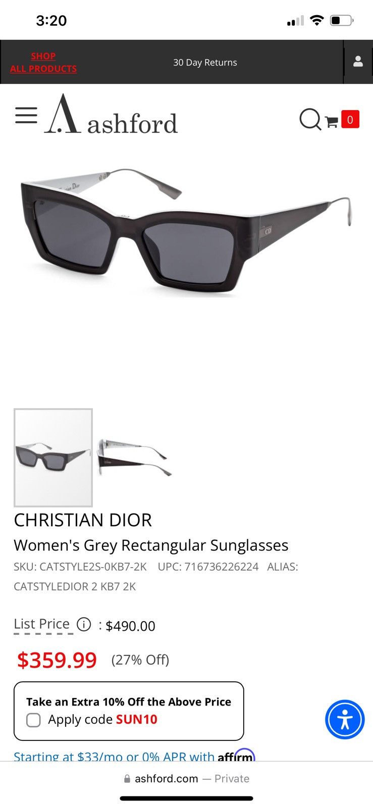 Catstyle Dior 2 Sunglasses