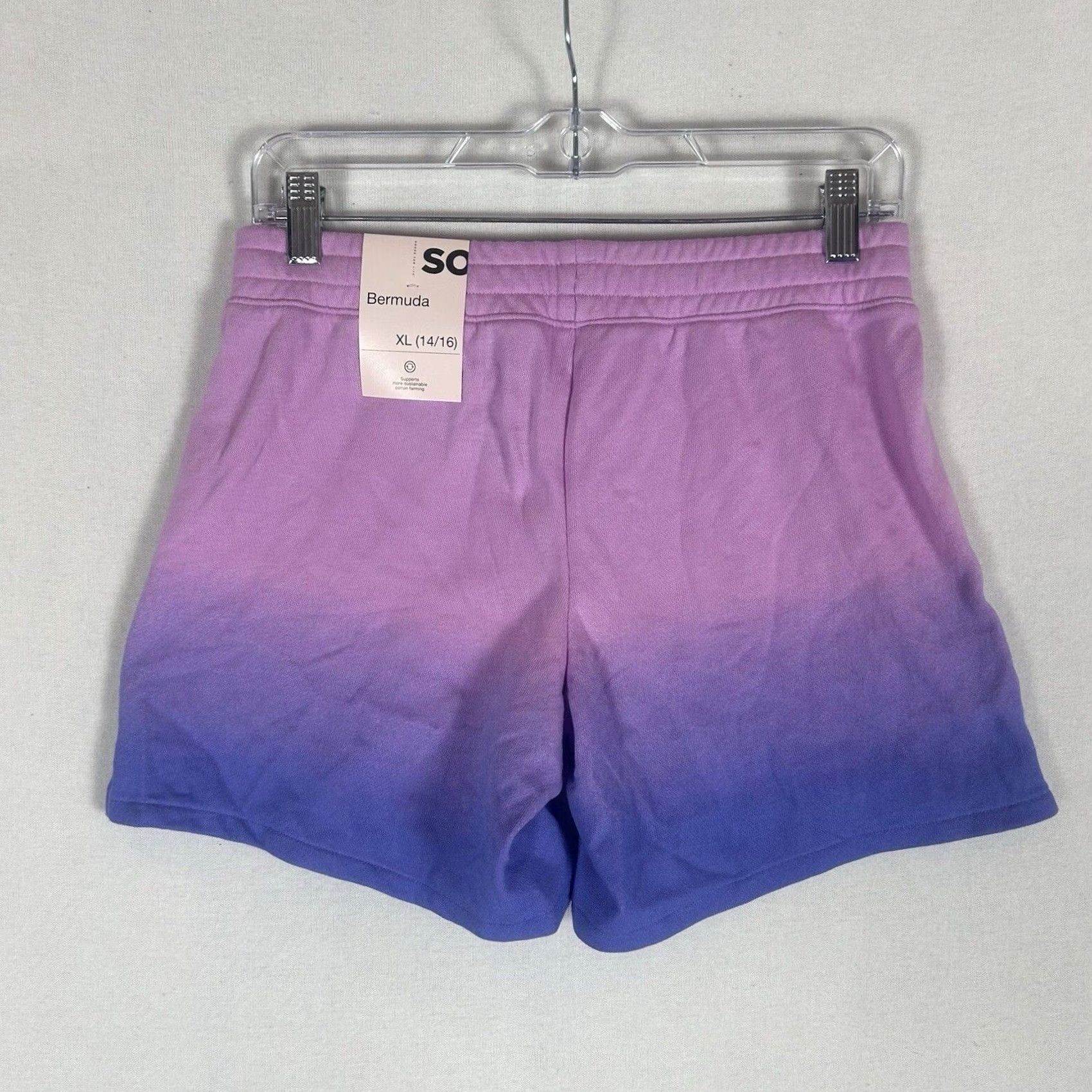 Vintage SO NEW Bermuda Shorts Juniors XL 14/16 Casual Drawstring Pink NWT Womens Shorts Size 40" / US 18 - 4 Thumbnail