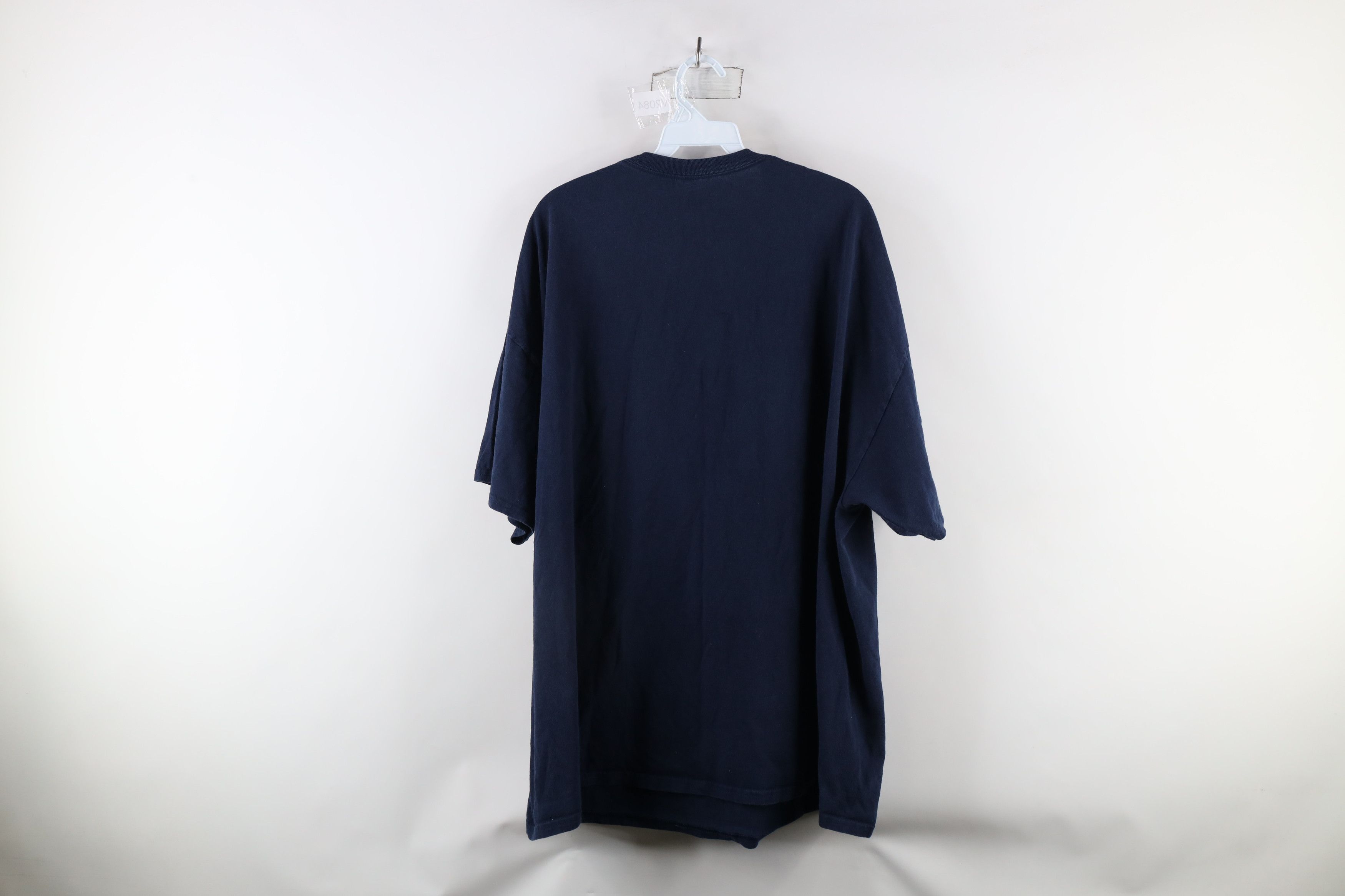 Vintage Vintage 90s Streetwear Nature Howling Wolf Moon T-Shirt Blue Size US XXL / EU 58 / 5 - 7 Thumbnail