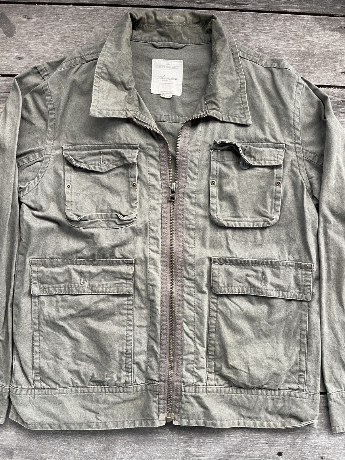 Japanese Brand × Vintage ANCESTRESS NORTH SEA FULLZIPPER JACKET Size US XL / EU 56 / 4 - 2 Thumbnail