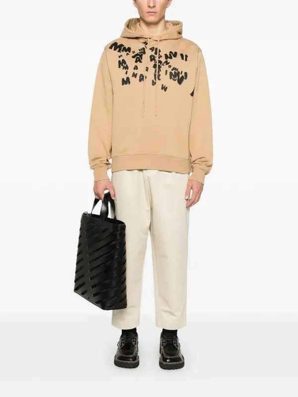 Marni o1w1db10526 Hoodie in Beige Size US S / EU 44-46 / 1 - 2 Thumbnail
