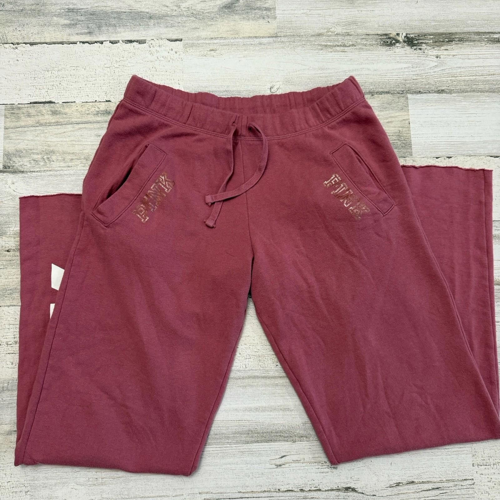 Designer Pink Mauve Flared Sweatpants Size 28" / US 6 / IT 42 - 2 Thumbnail