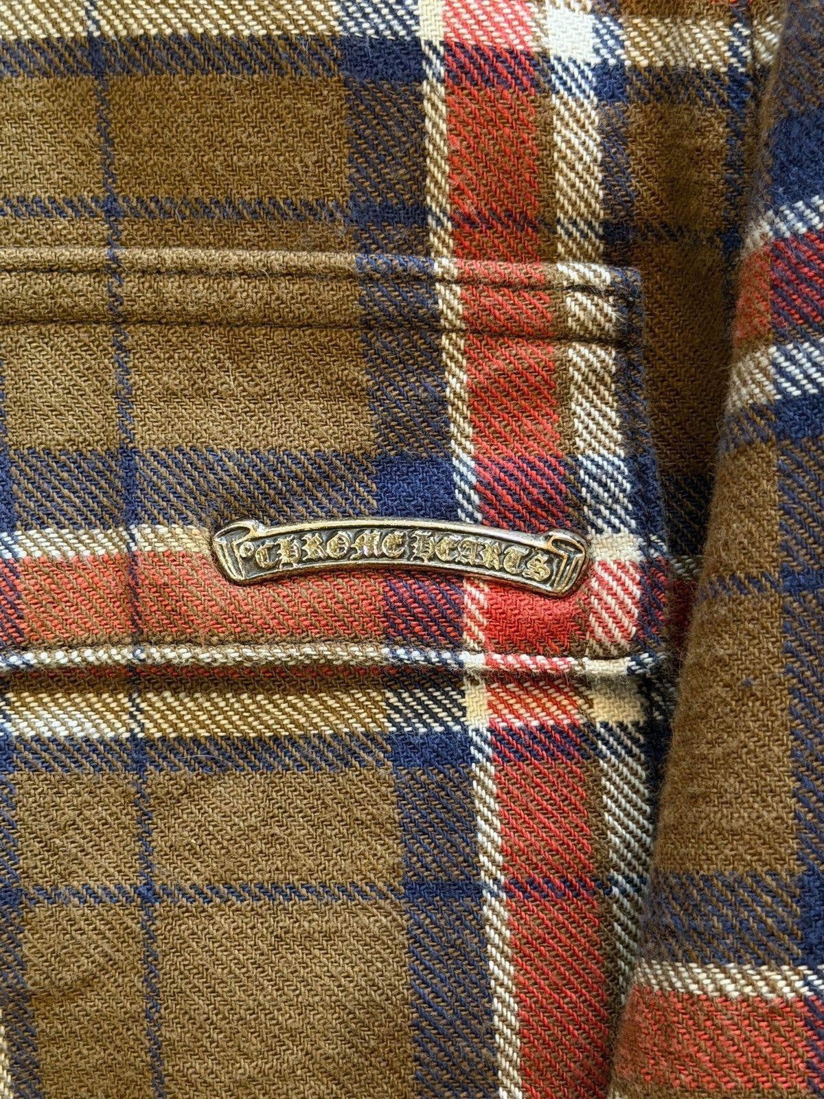 Chrome Hearts Chrome Hearts Work’n Quilted Silk Lined Brown Flannel Jacket Size US M / EU 48-50 / 2 - 7 Thumbnail