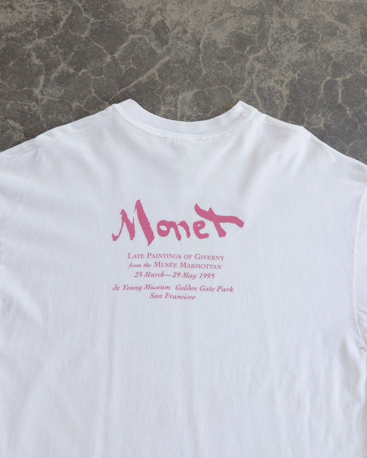 Vintage Vintage 90s Monet Lily Pad San Francisco White Art Rare Tee Size US XL / EU 56 / 4 - 4 Thumbnail