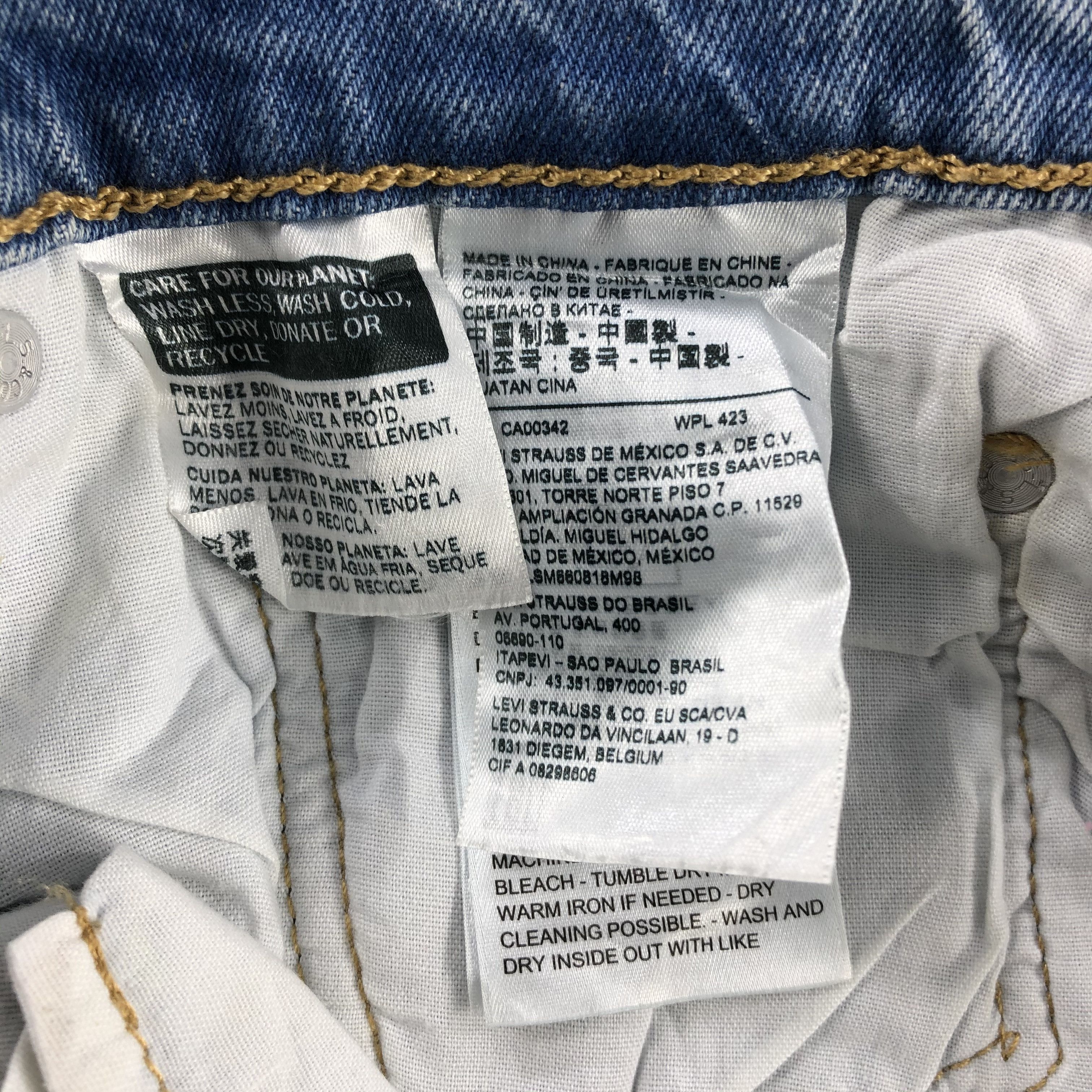Levi's Vintage Blue Wash Levis 501 Jeans-JM3033 Size US 31 - 11 Thumbnail