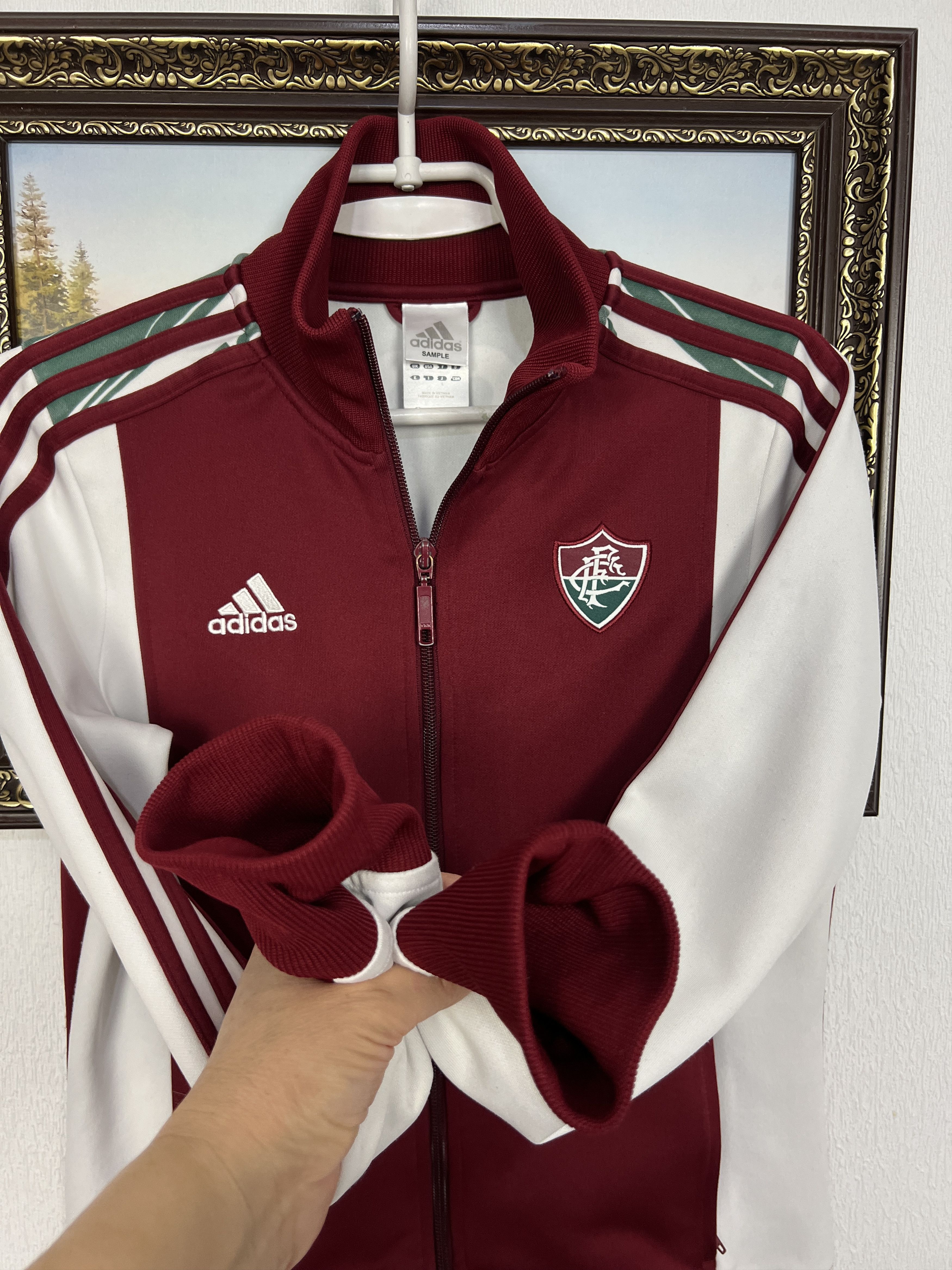 Adidas Fluminense Football Jacket Soccer Track Top Rare Size Boys L Size US XS / EU 42 / 0 - 6 Thumbnail