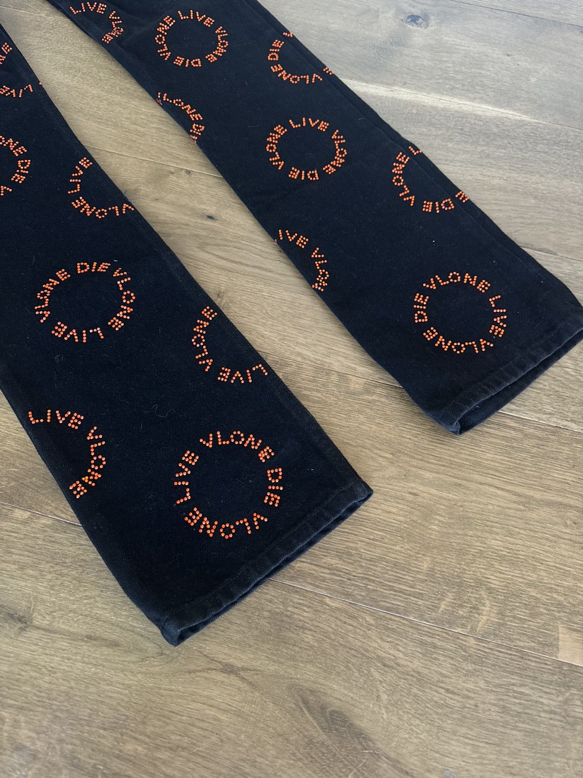 Vlone Vlone Denim Rhinestone Jeans Black 32 Size US 32 / EU 48 - 9 Thumbnail