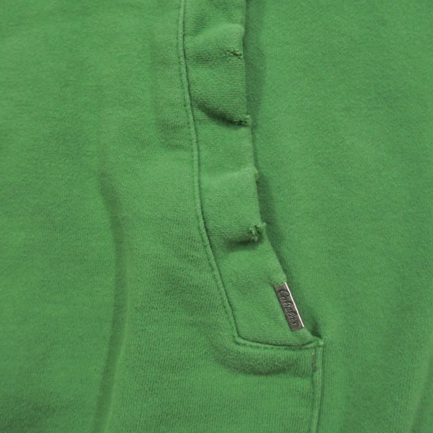 Vintage Cabela's Hoodie Adult XL Green Pullover Distressed Logo Mens Sweatshirt Size US XL / EU 56 / 4 - 3 Thumbnail
