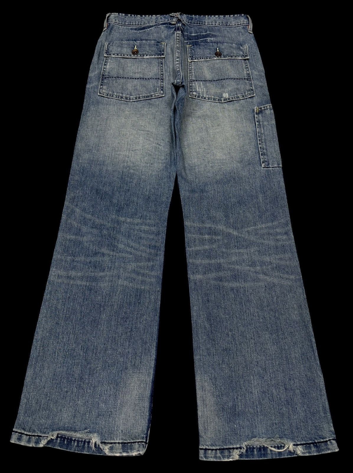 Gap ACNE STUDIOS Inspire Gap Jeans Baggy Flare Distressed Denim Size US 30 / EU 46 - 2 Thumbnail