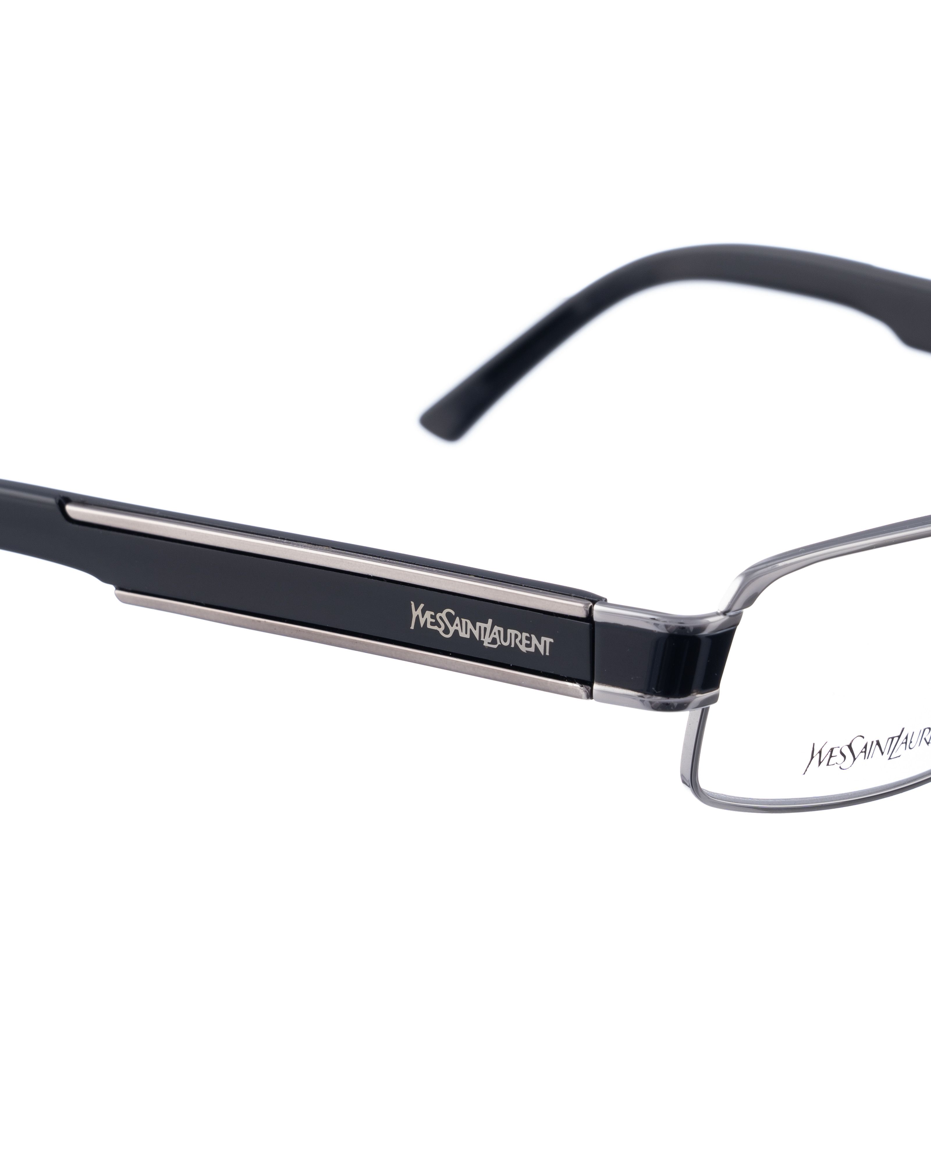Yves Saint Laurent Yves Saint Laurent 00s Silver Chrome Glasses with Logo Size ONE SIZE - 3 Thumbnail