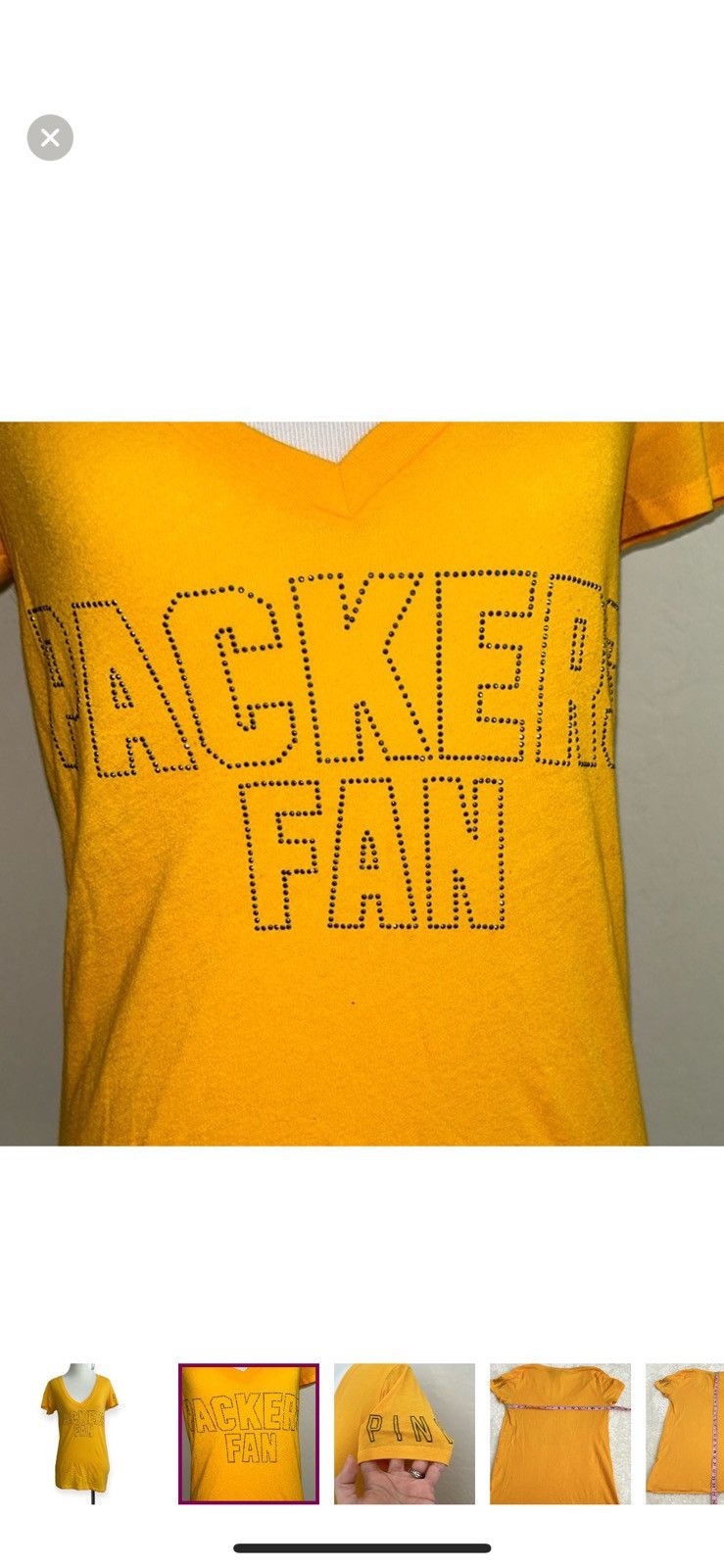 Pink Pink Victorias‎ Secret x NFL small packers tee Size S / US 4 / IT 40 - 4 Thumbnail