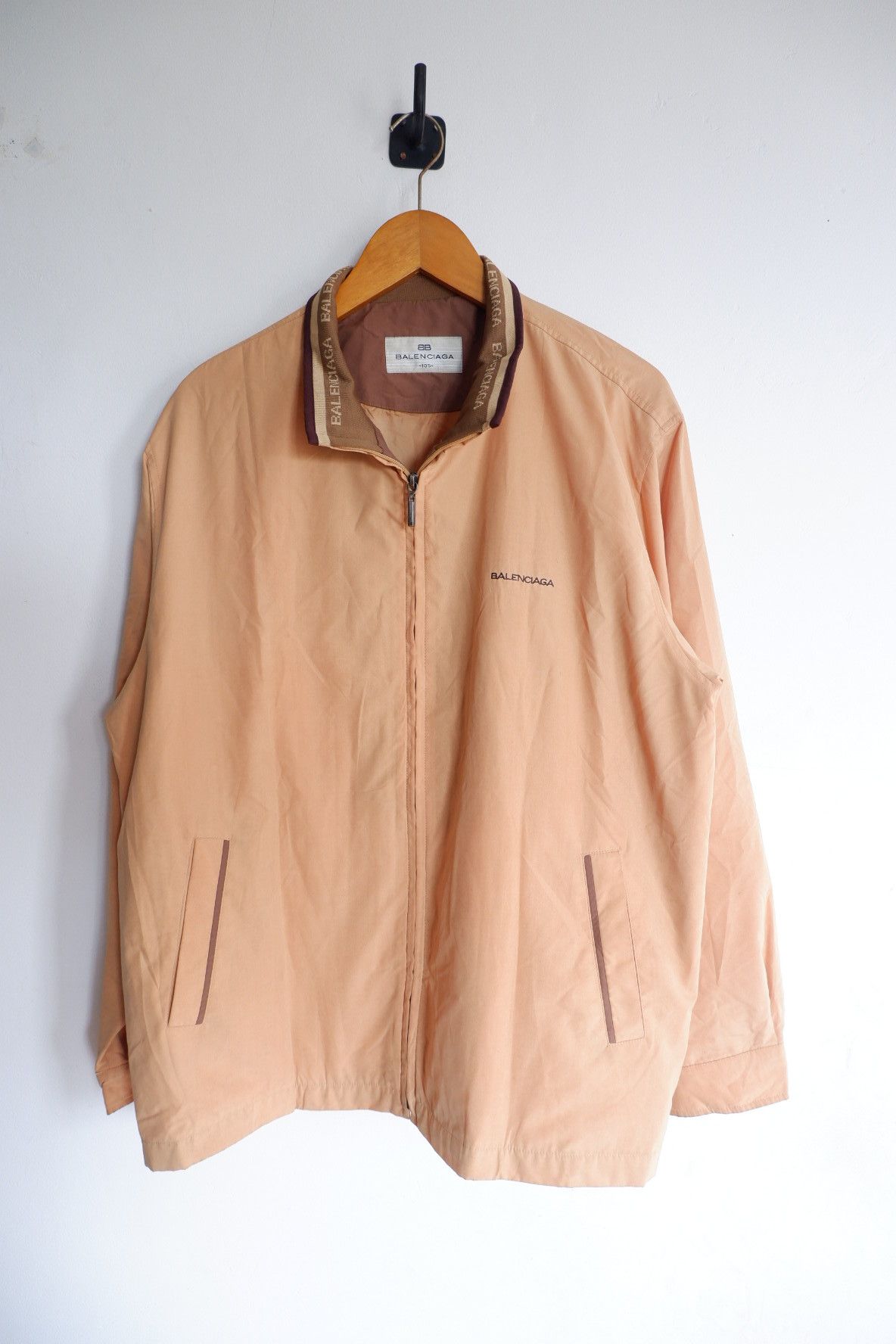 Balenciaga Vintage Balenciaga Neck Logo Jacket Size US L / EU 52-54 / 3 - 1 Thumbnail