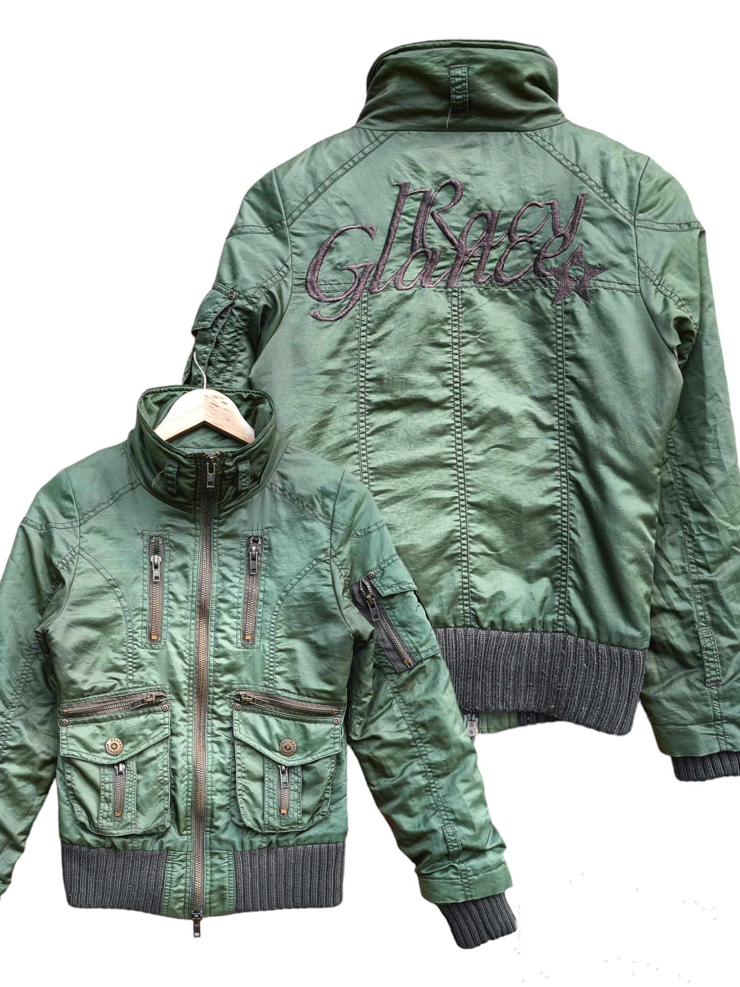Hysteric Glamour 🔥SKULL🔥Heaven and Earth Parachute Utility Jacket Size S / US 4 / IT 40 - 1 Thumbnail