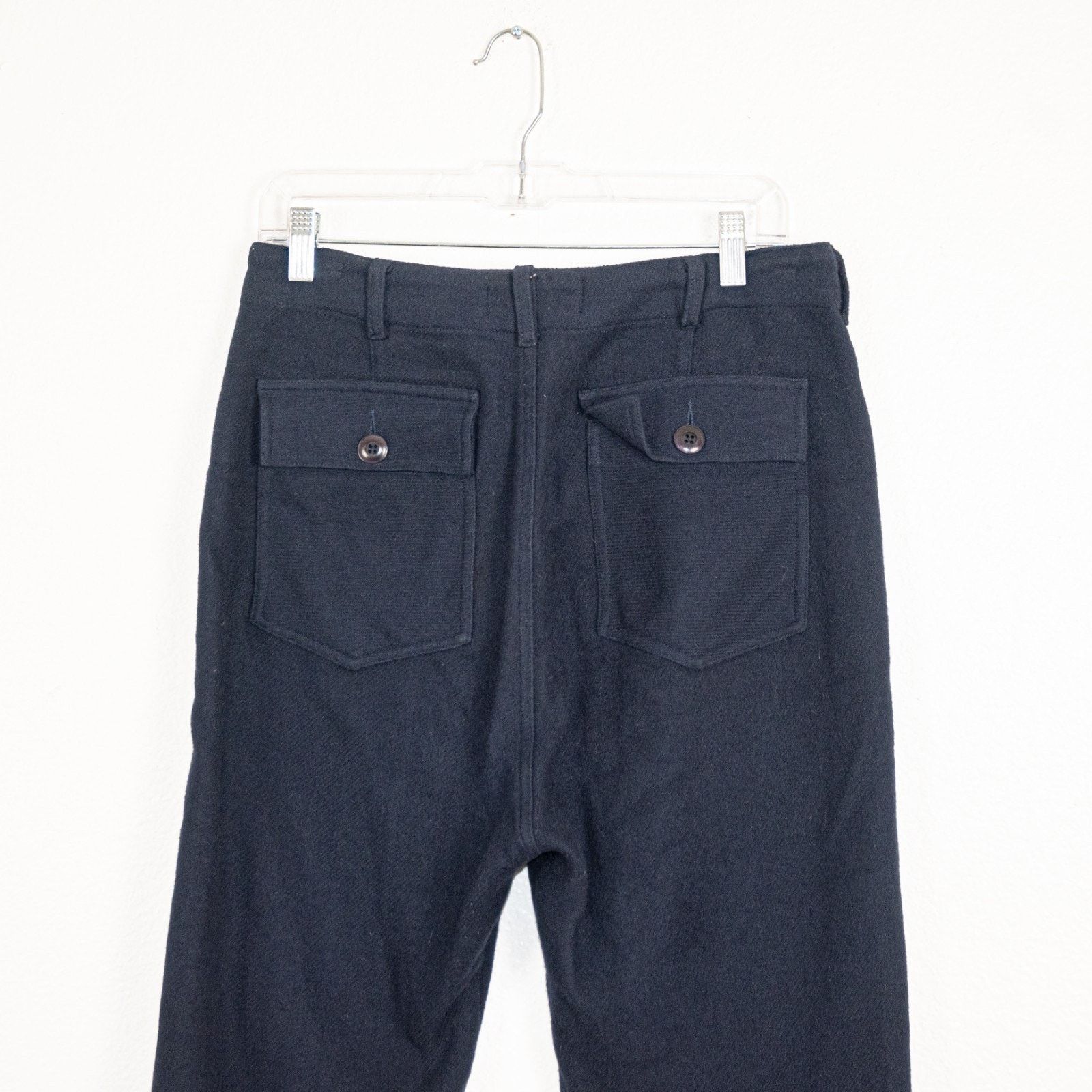 THE GREAT The GREAT. Navy Cropped Fatigue Military High-Rise Pant Size 27" / US 4 / IT 40 - 6 Thumbnail