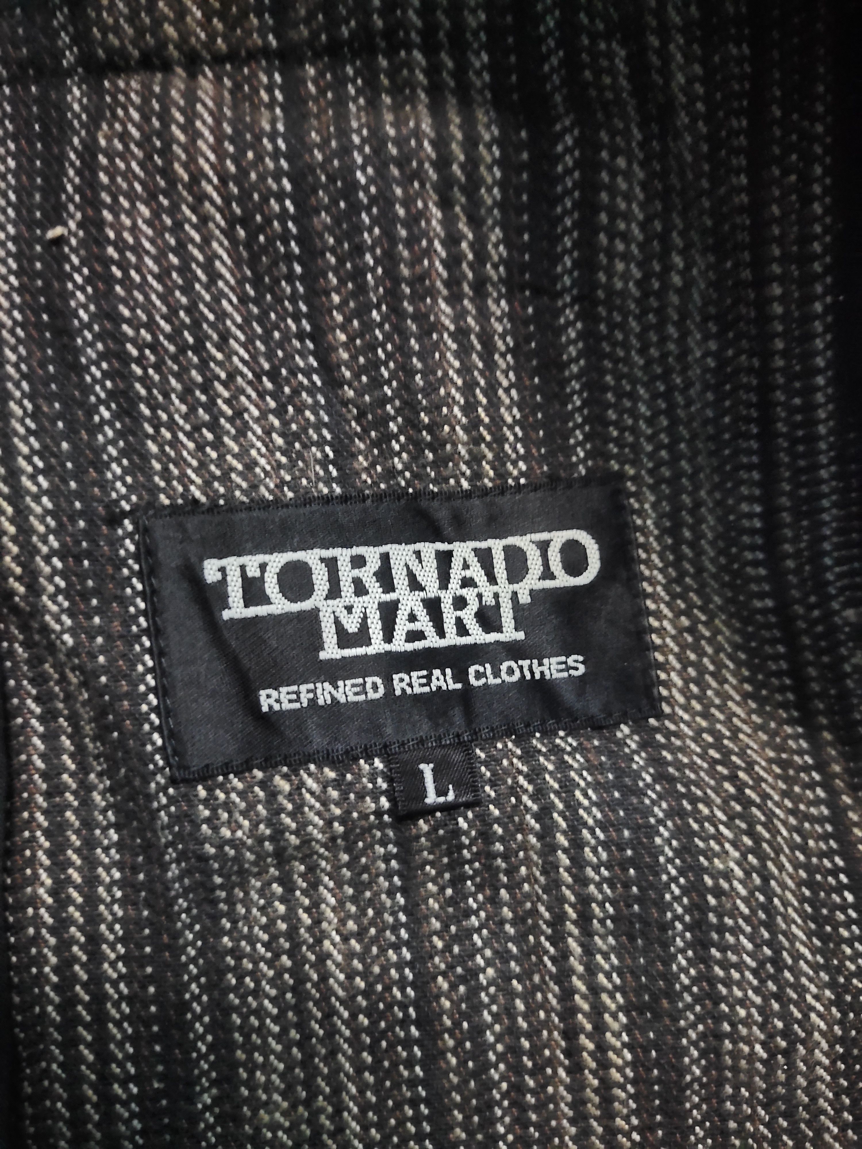 20471120 × Japanese Brand × Tornado Mart Tornado Mart Hard Cotton Denim Jacket Size L / US 10 / IT 46 - 4 Thumbnail