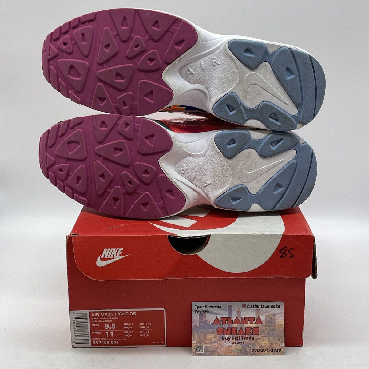 Nike Atoms x air max 2 light logos Size US 9.5 / EU 42-43 - 7 Thumbnail