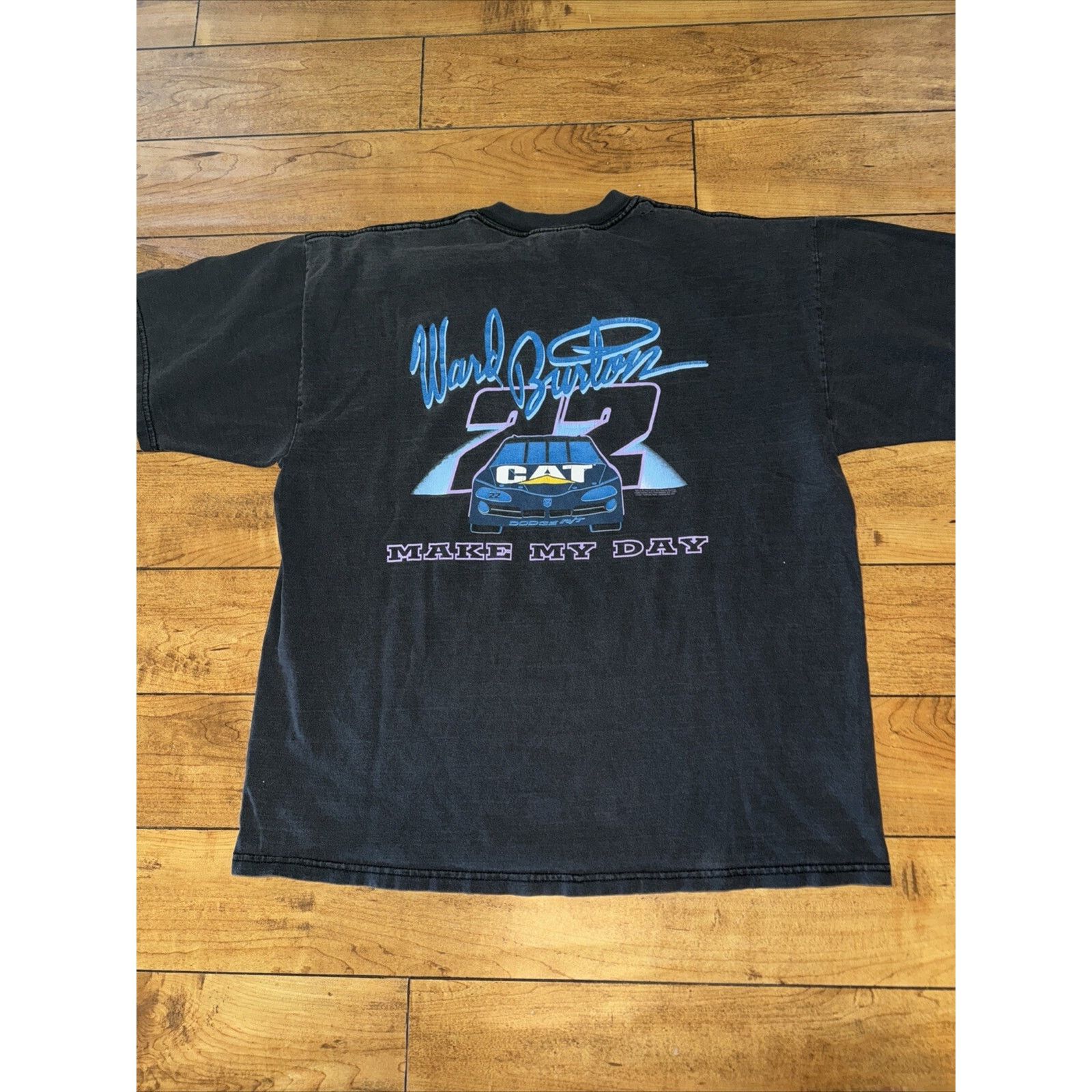 Gildan × NASCAR × Vintage Vintage Ward Burdon NASCAR T-Shirt Black XL 23x27 Cat Racing Size US XL / EU 56 / 4 - 1 Thumbnail