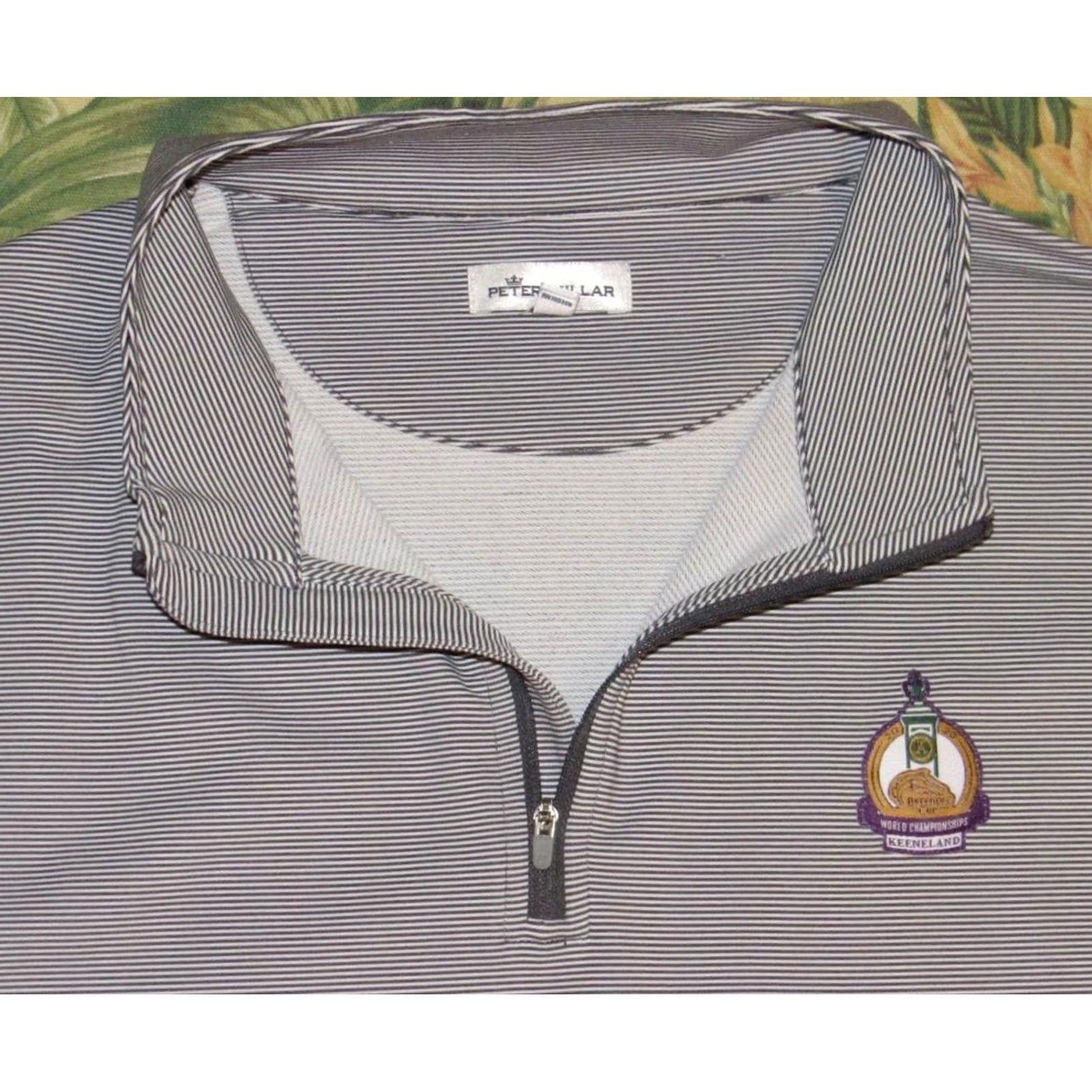 Peter Millar PETER MILLAR Keeneland Breeders Cup Quarter Zip Performance Sweater XXL Size US XXL / EU 58 / 5 - 2 Thumbnail