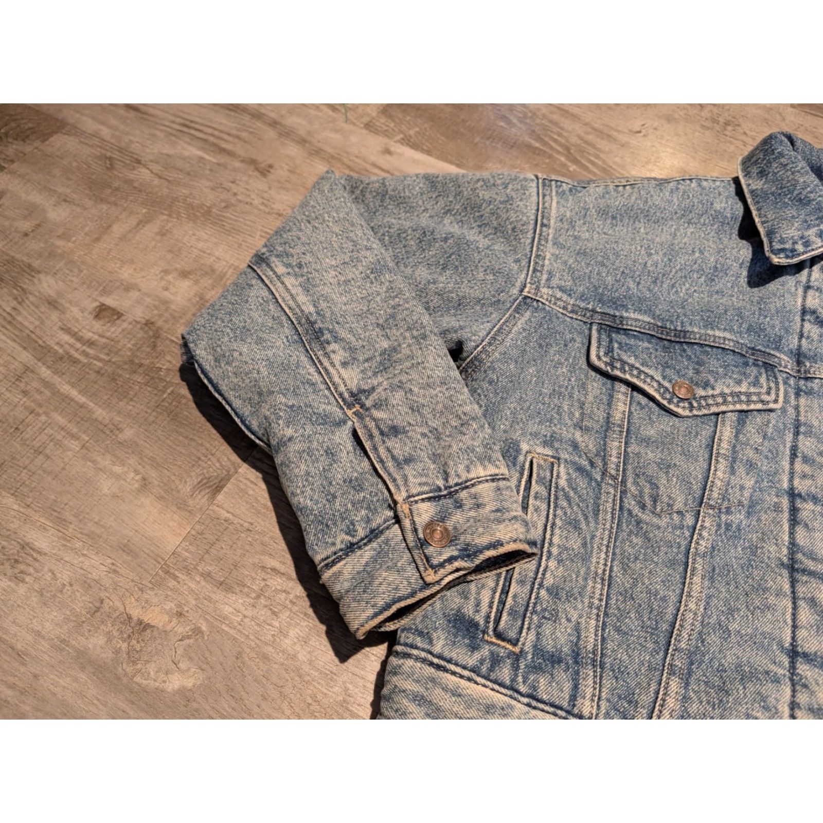 Levi's Levi's Women's Padded Trucker Denim Jacket Small Blue Oversized 90s Classic Size 28" / US 6 / IT 42 - 5 Thumbnail